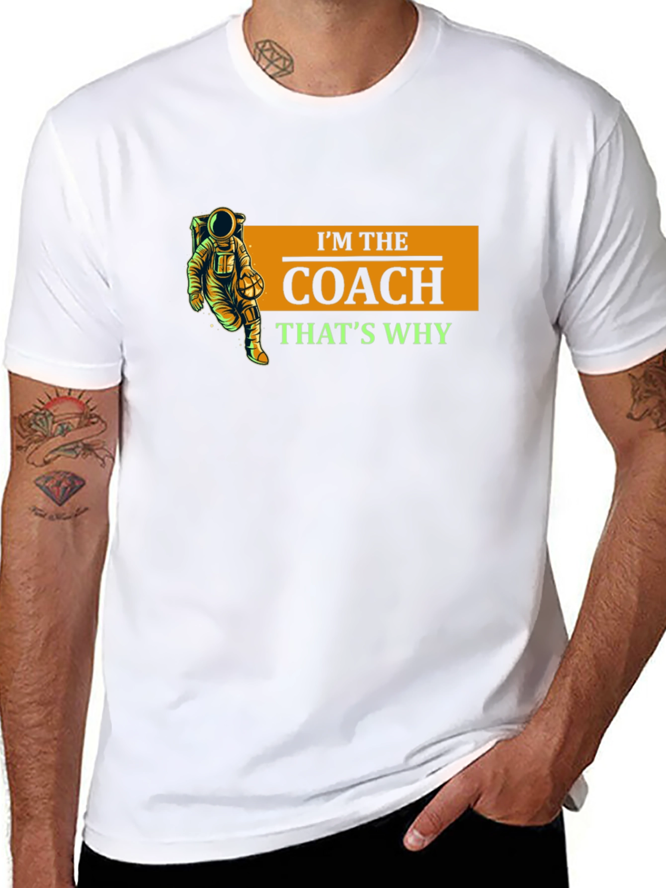Im The Coach Thats Why Black T-Shirt
