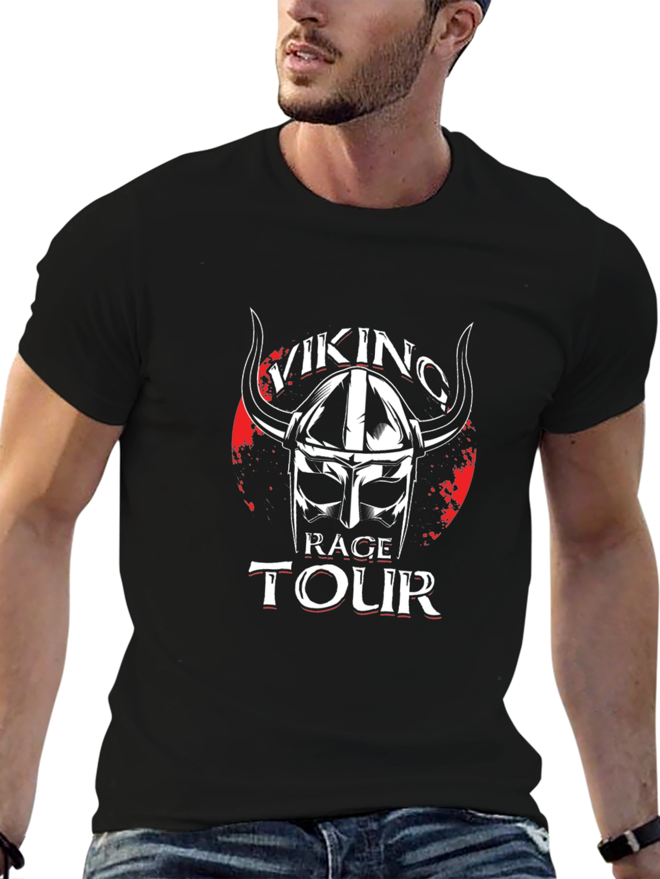Viking Rage Tour Graphic T-Shirt - Black