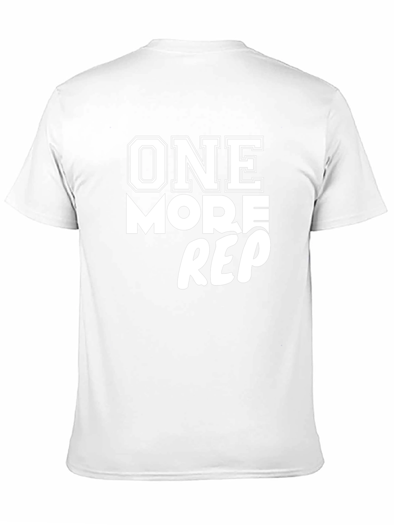 One More Rep Black Cotton T-Shirt
