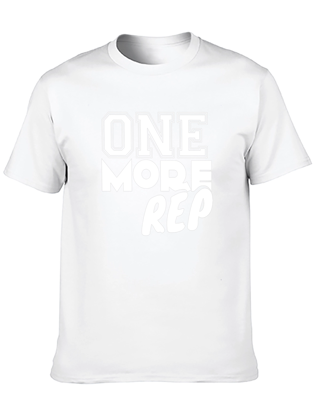 One More Rep Black Cotton T-Shirt