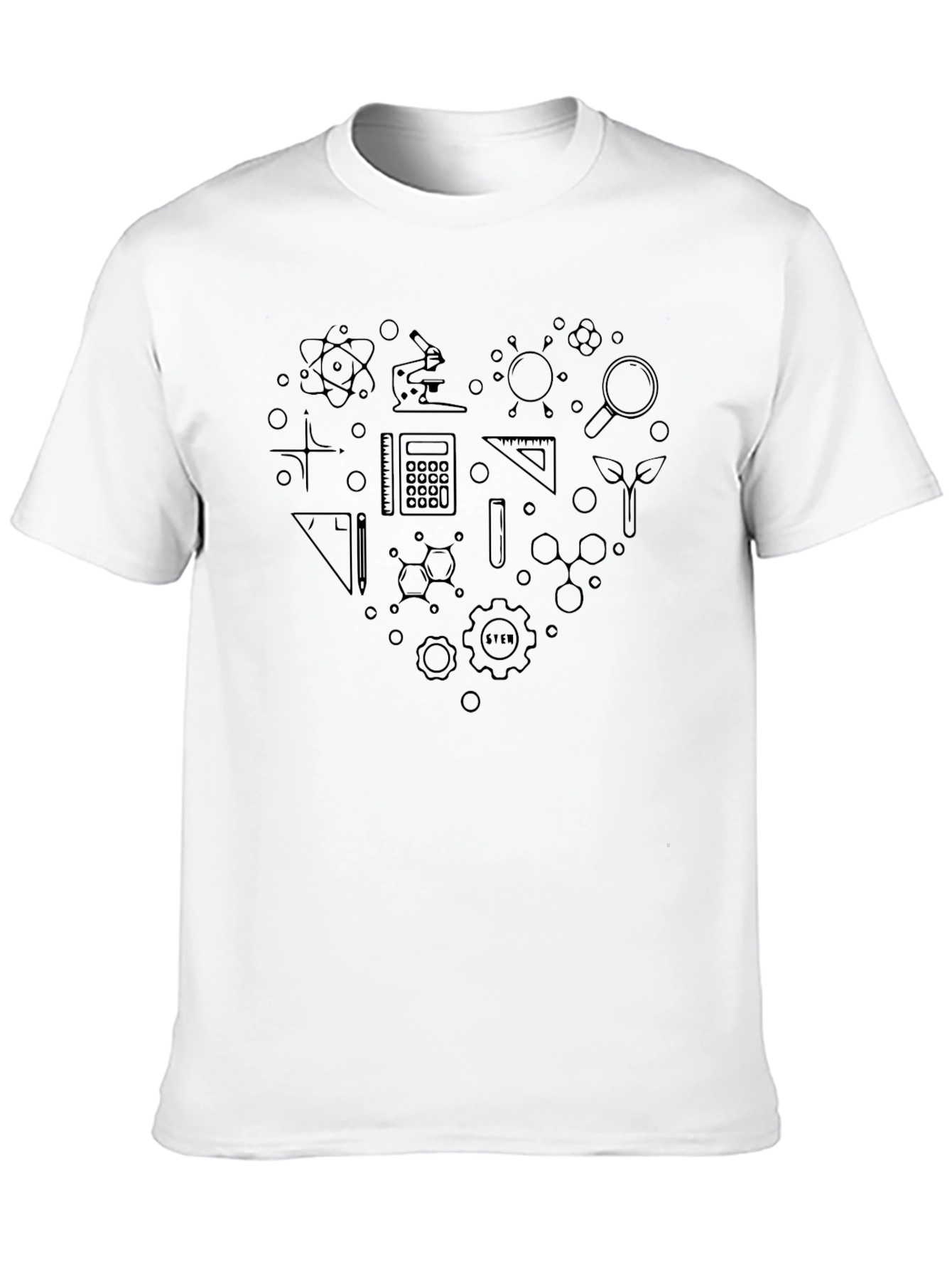 STEM Heart T-Shirt - Science Math Engineering Tee