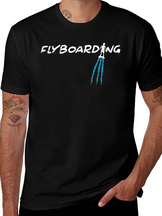 Flyboarding Graphic Tee - Black
