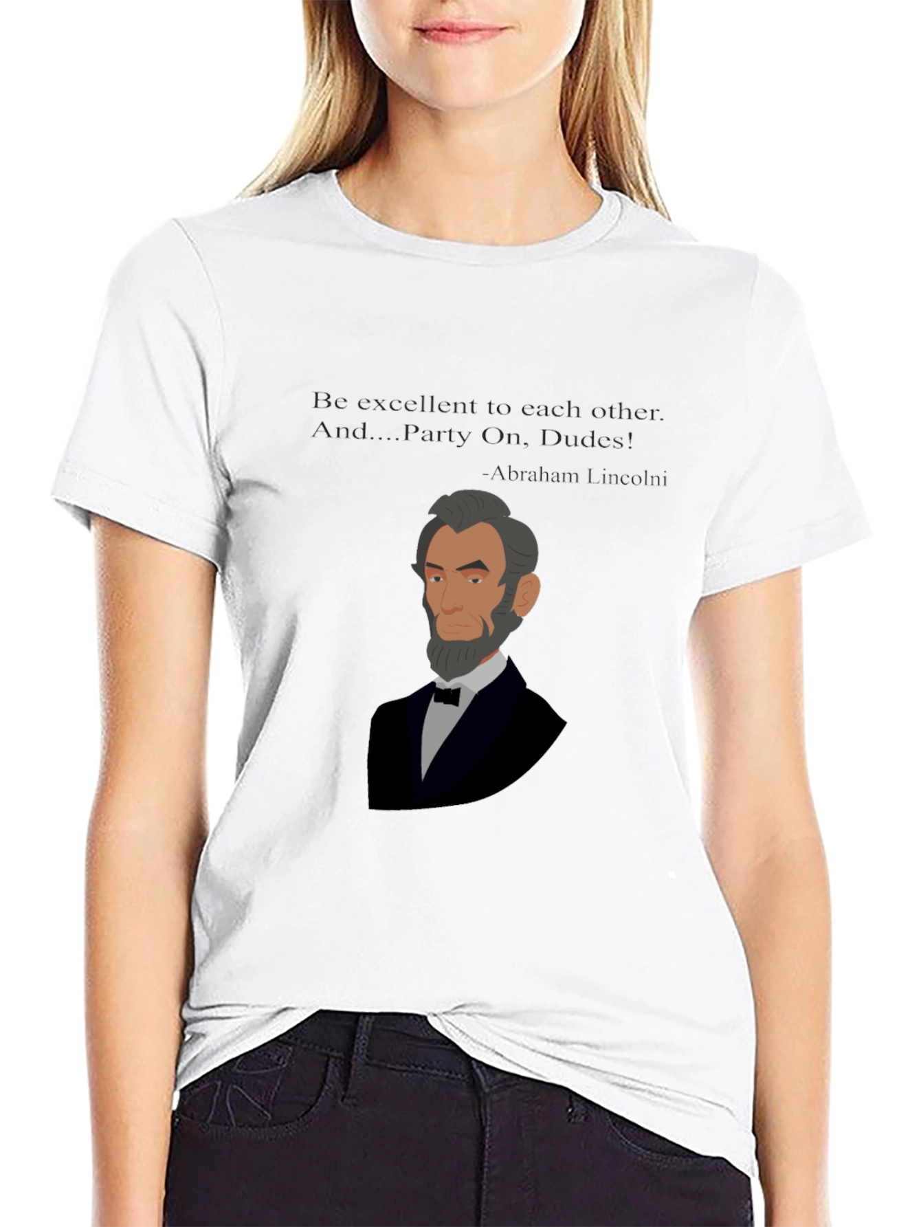 Abraham Lincoln Party On Dudes T-Shirt