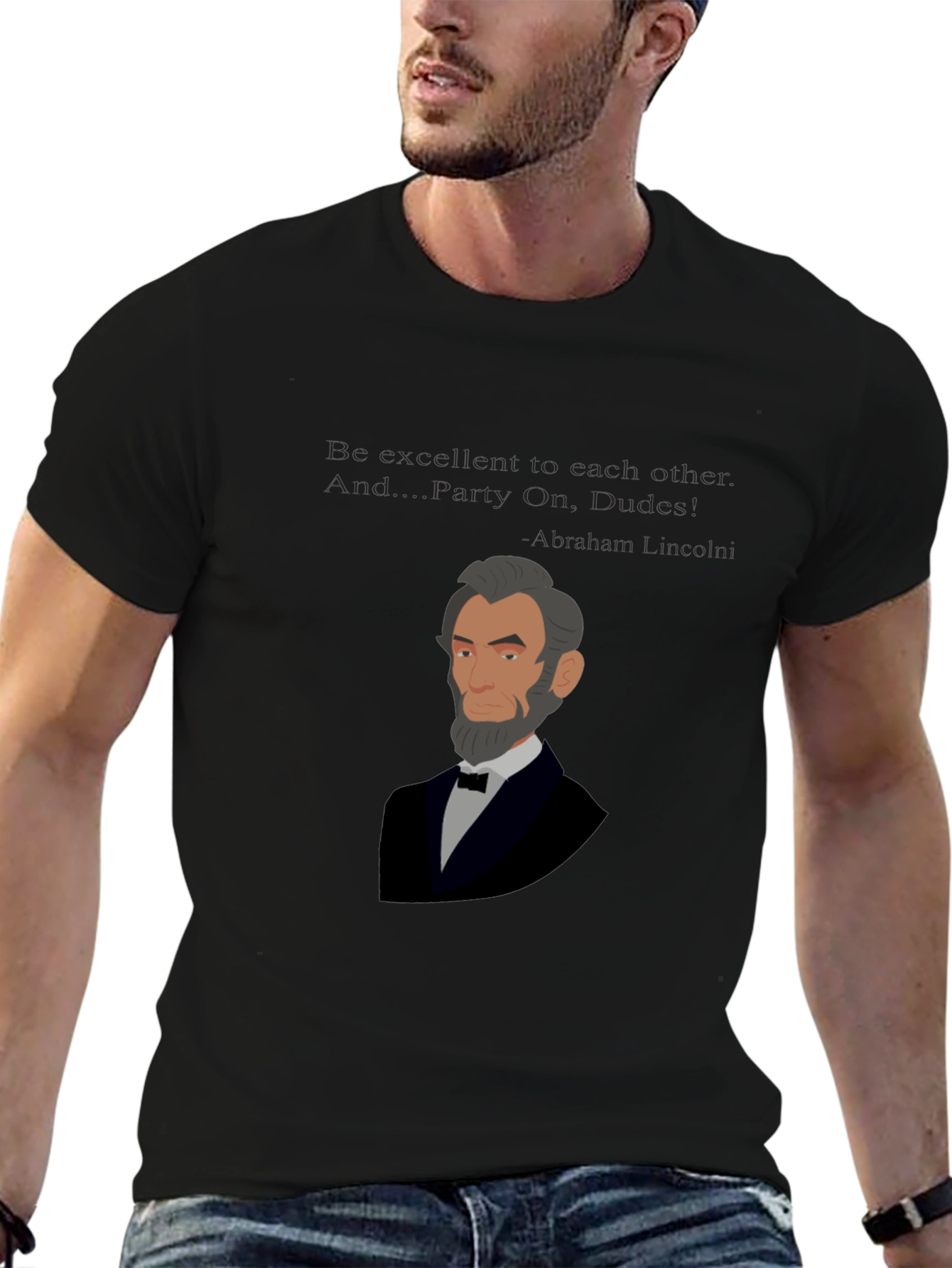 Abraham Lincoln Party On Dudes T-Shirt