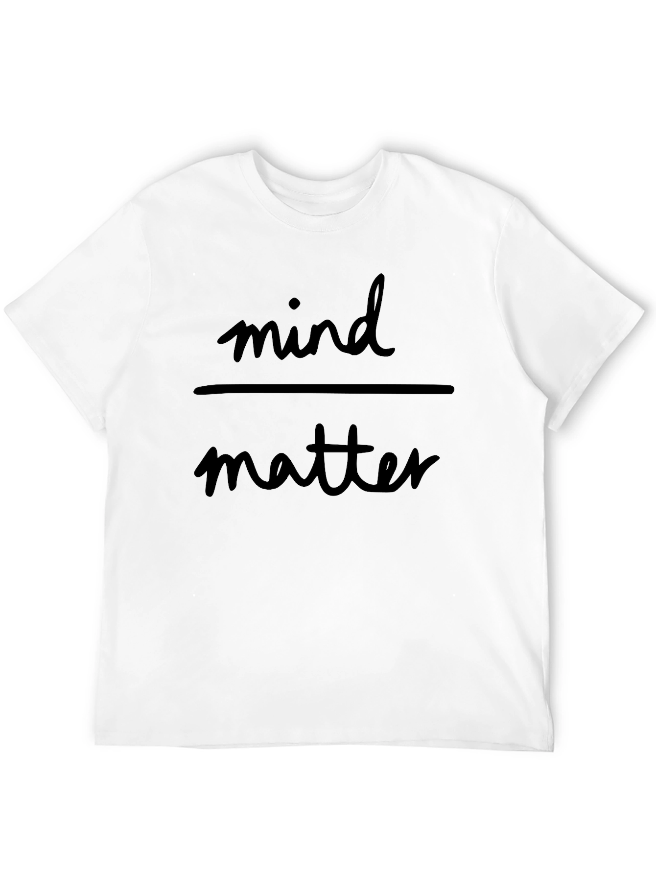 Mind Over Matter Graphic Tee - Black Cotton T-Shirt