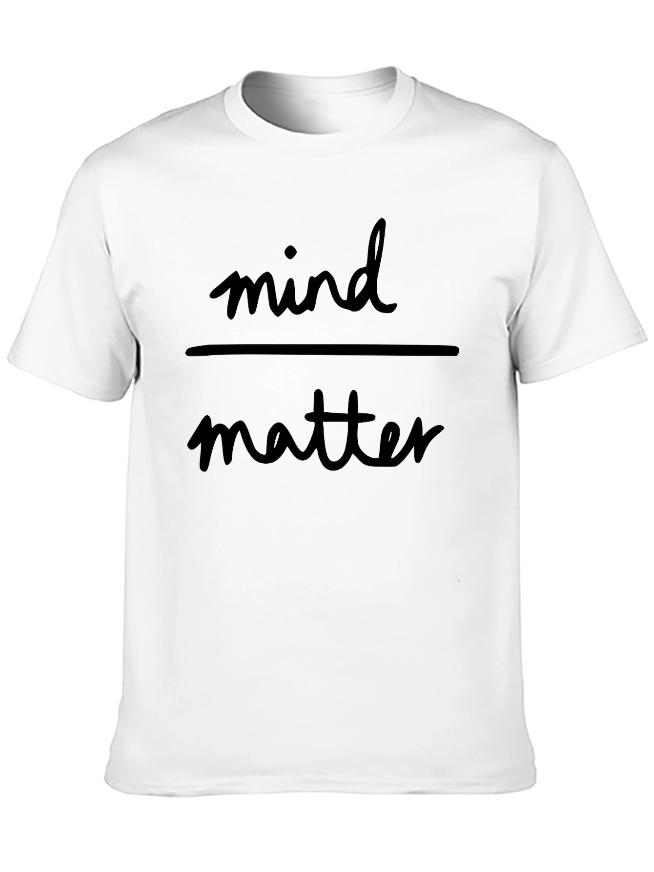 Mind Over Matter Graphic Tee - Black Cotton T-Shirt