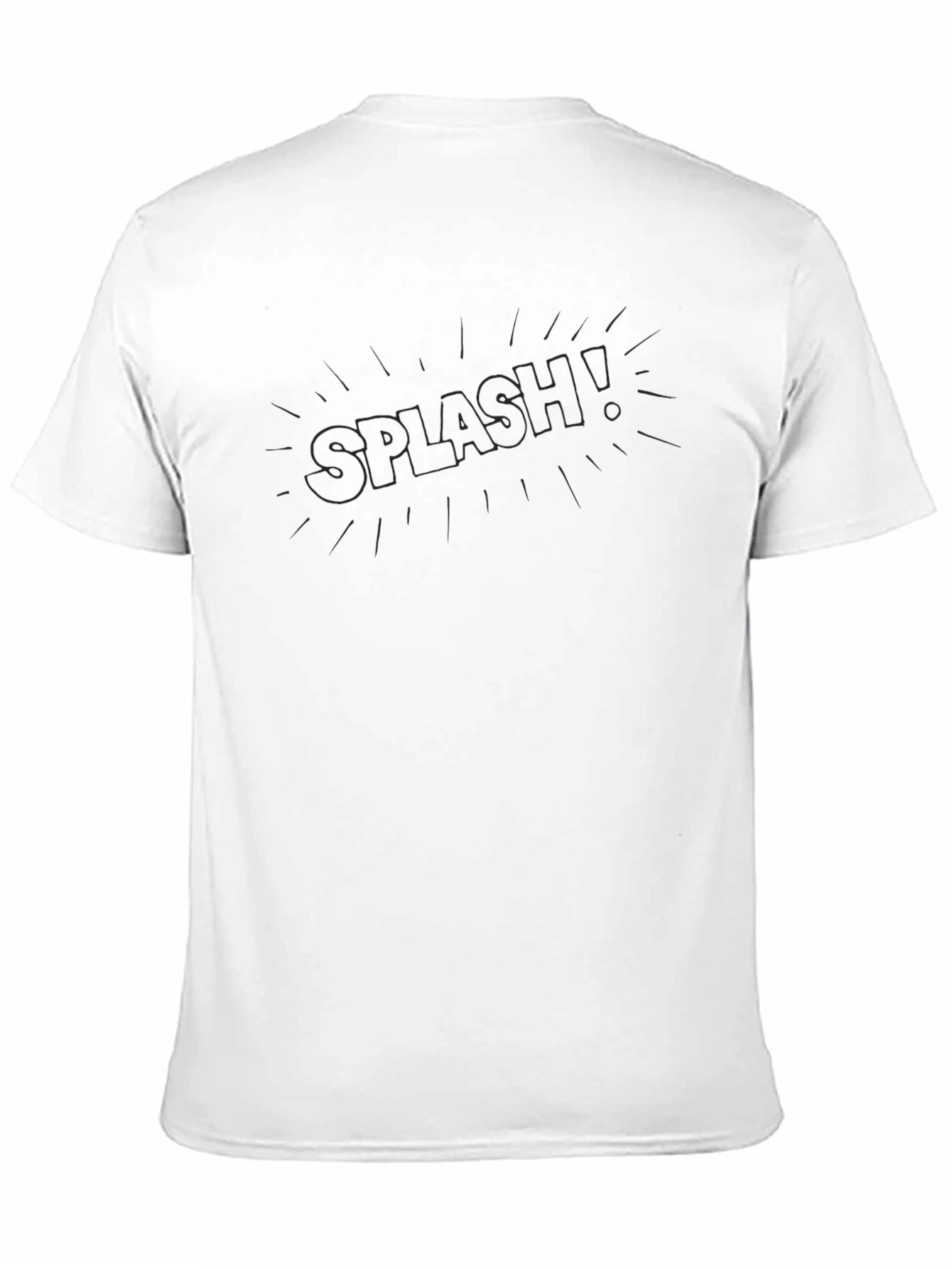 Mens Black Graphic Tee - Splash!