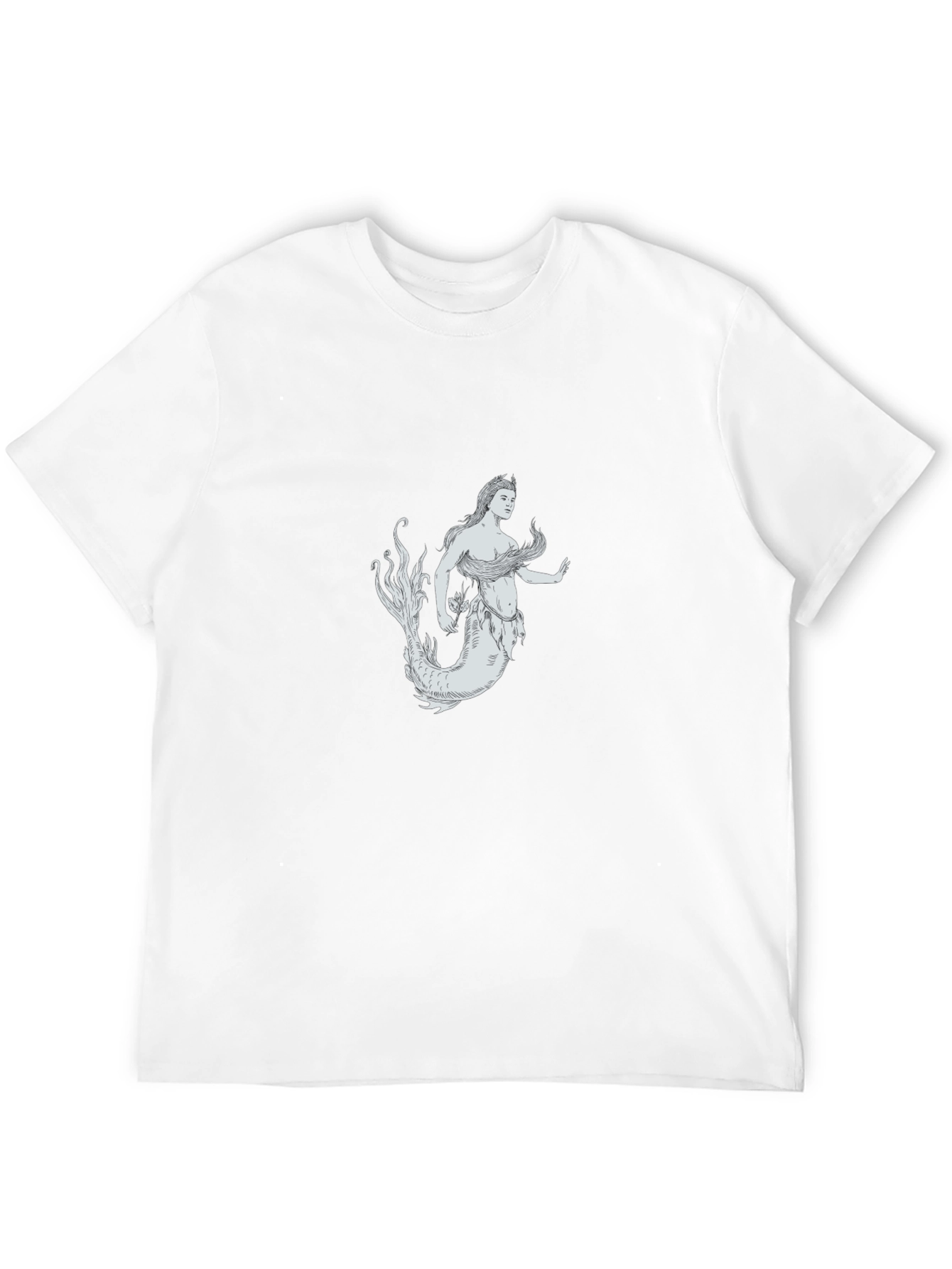 Mermaid Graphic Black T-Shirt