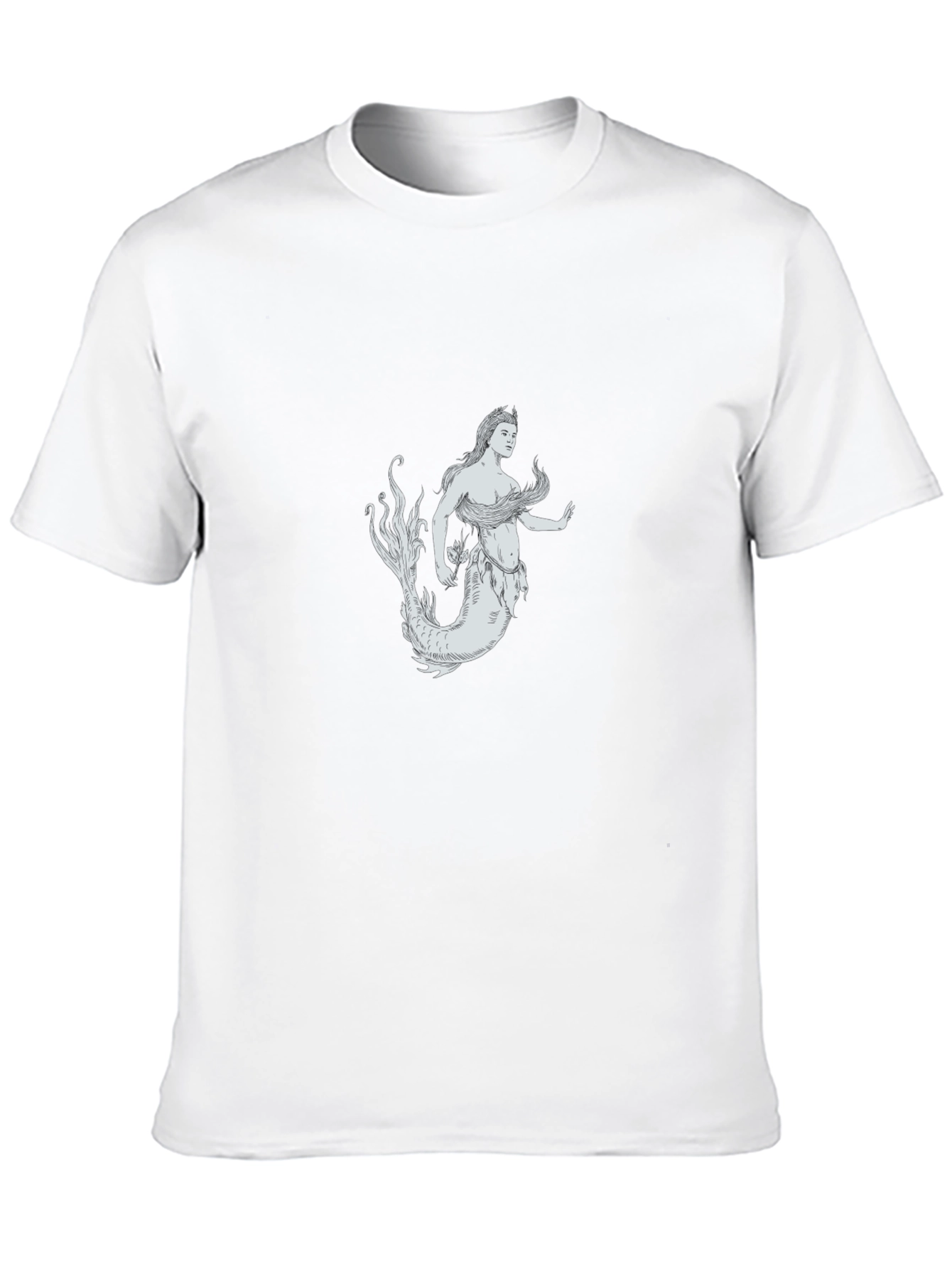 Mermaid Graphic Black T-Shirt
