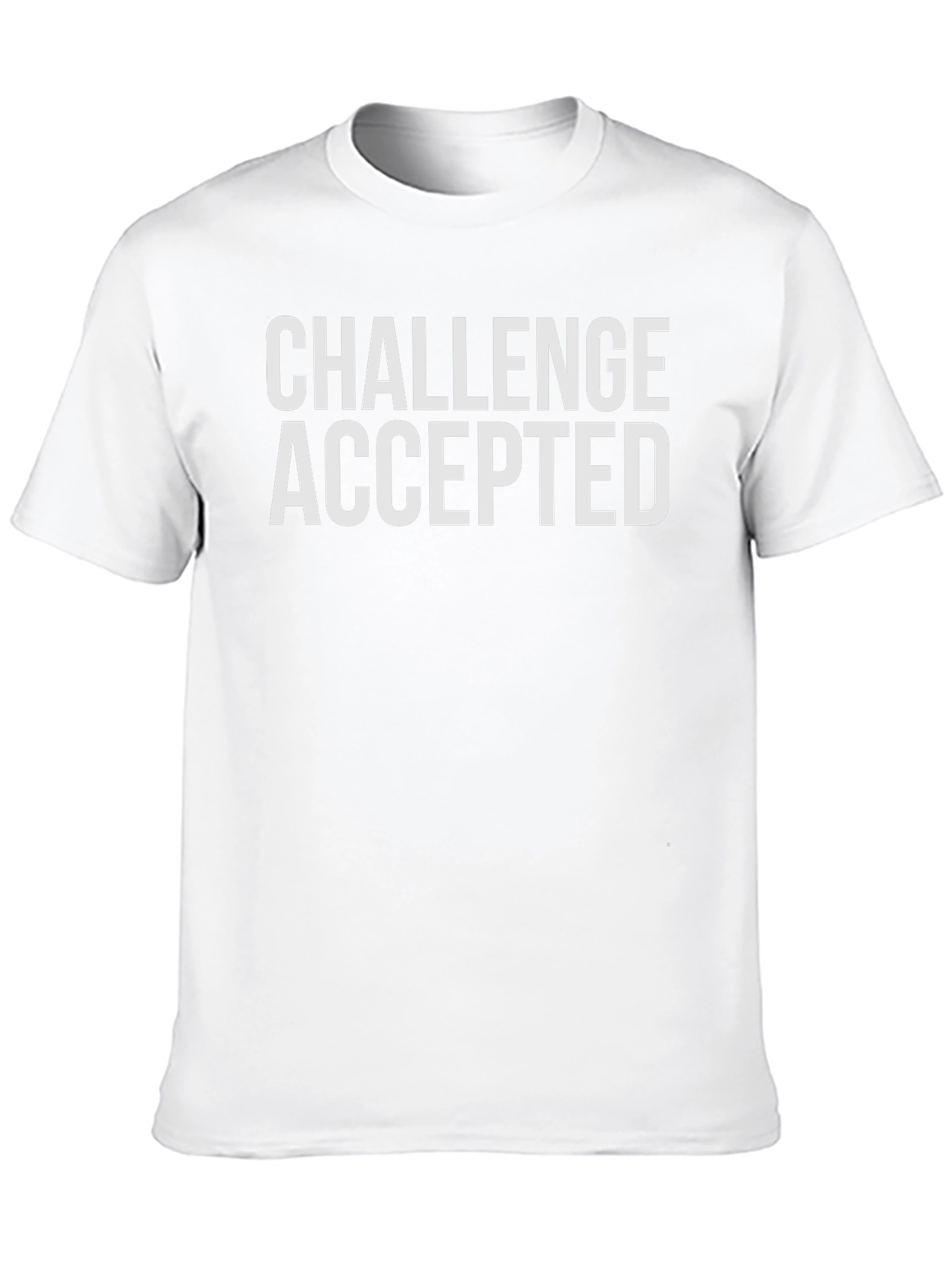Challenge Accepted Graphic T-Shirt - Bold Statement Tee