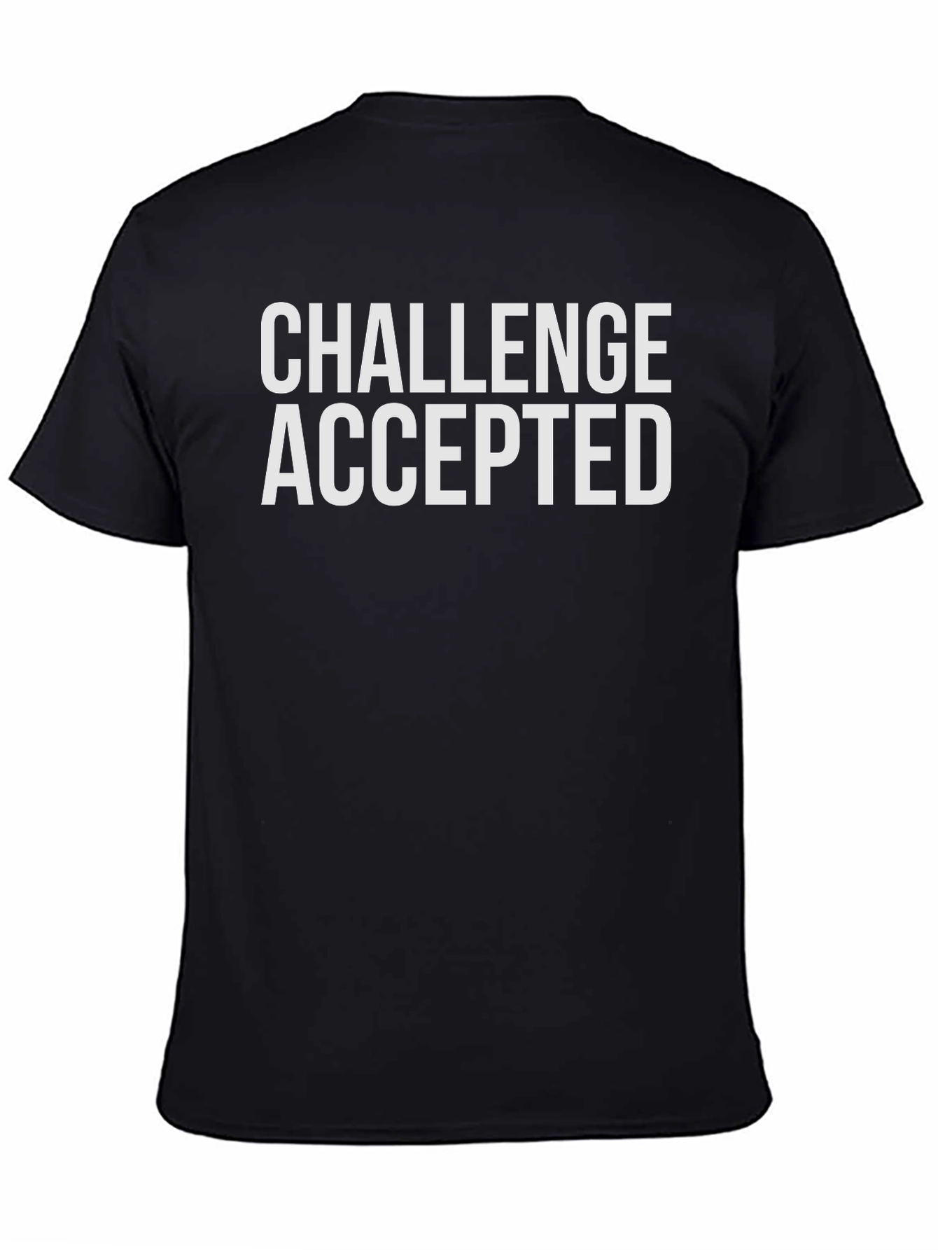 Challenge Accepted Graphic T-Shirt - Bold Statement Tee