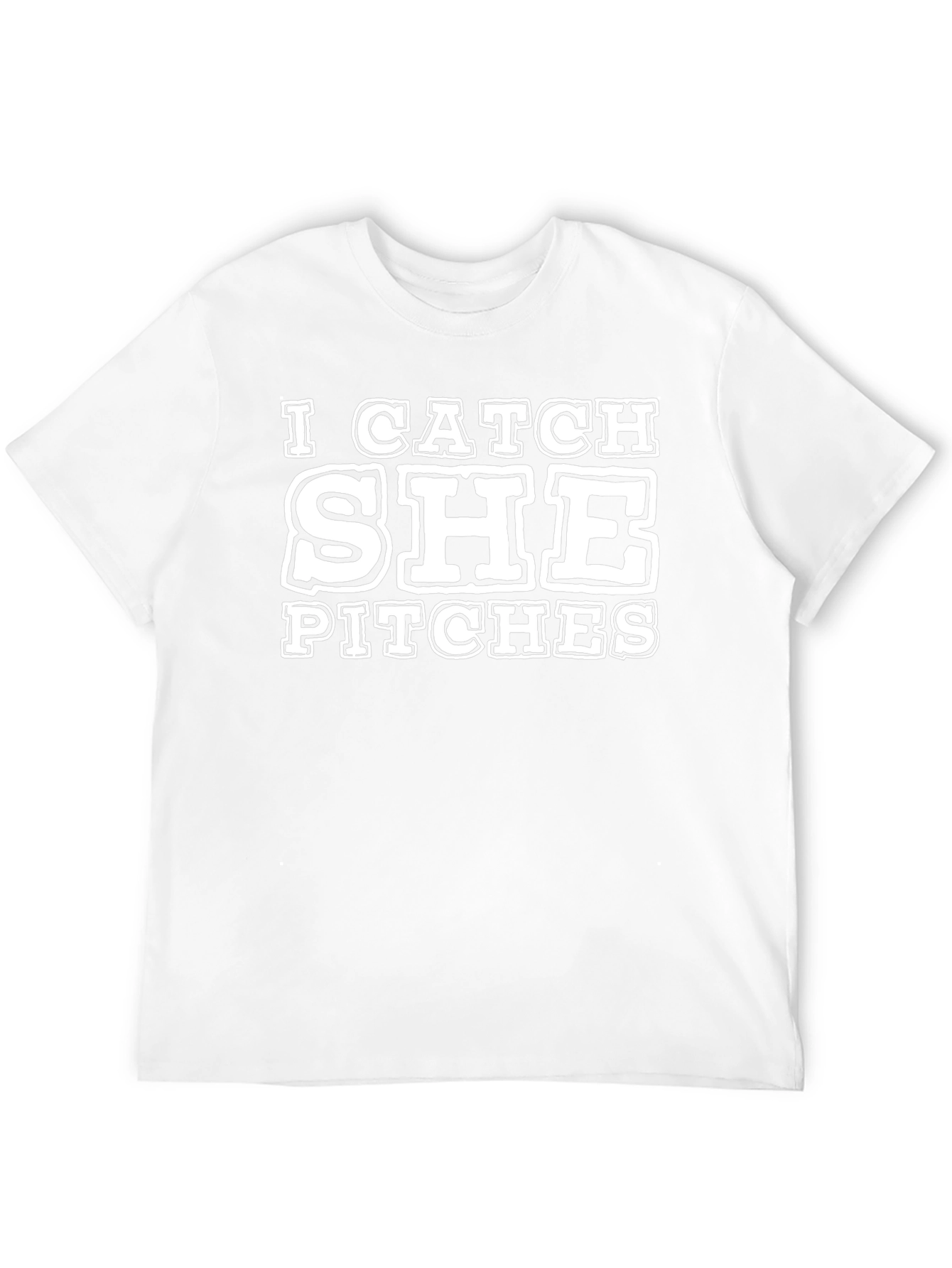 I Catch SHE Pitches Black T-Shirt