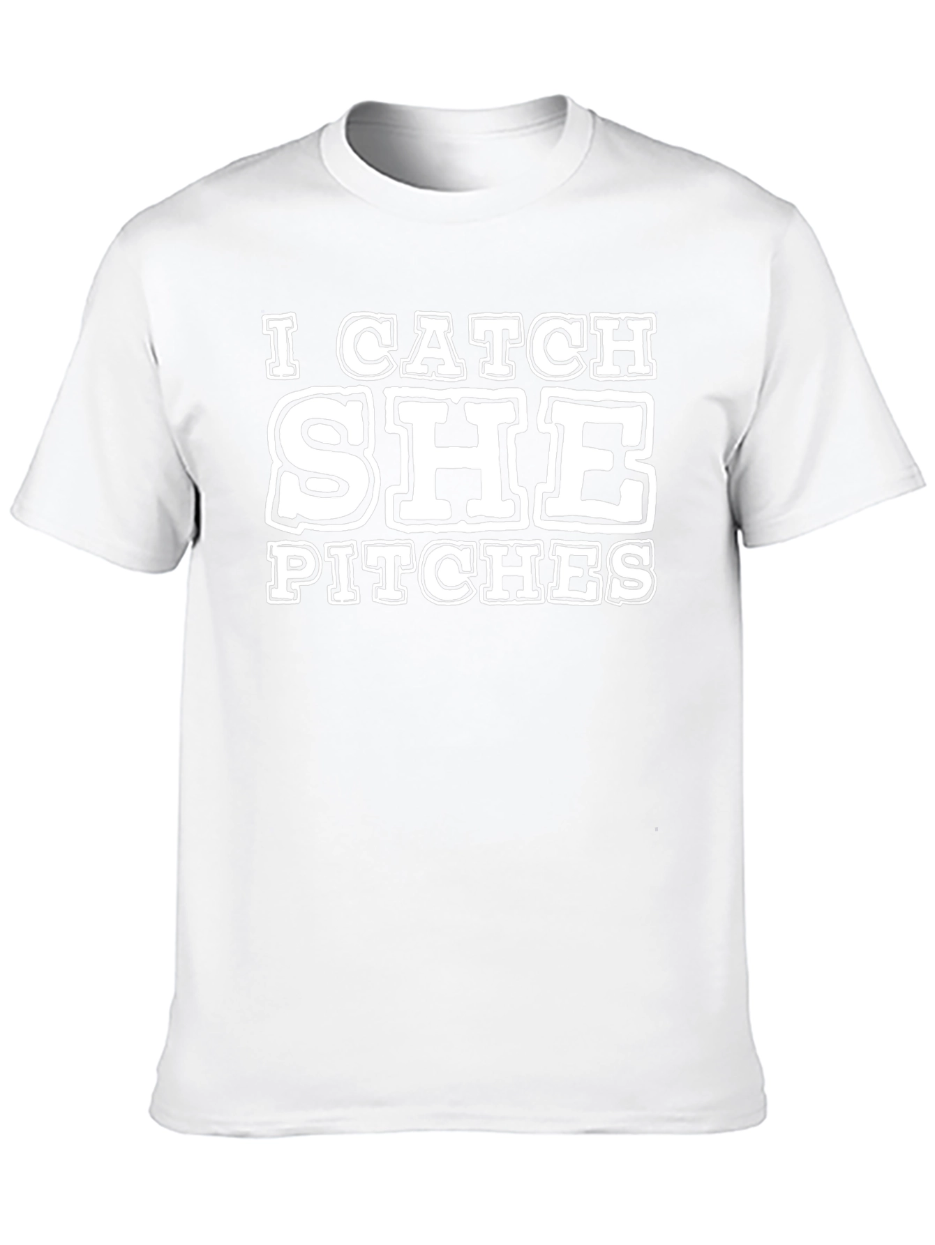 I Catch SHE Pitches Black T-Shirt