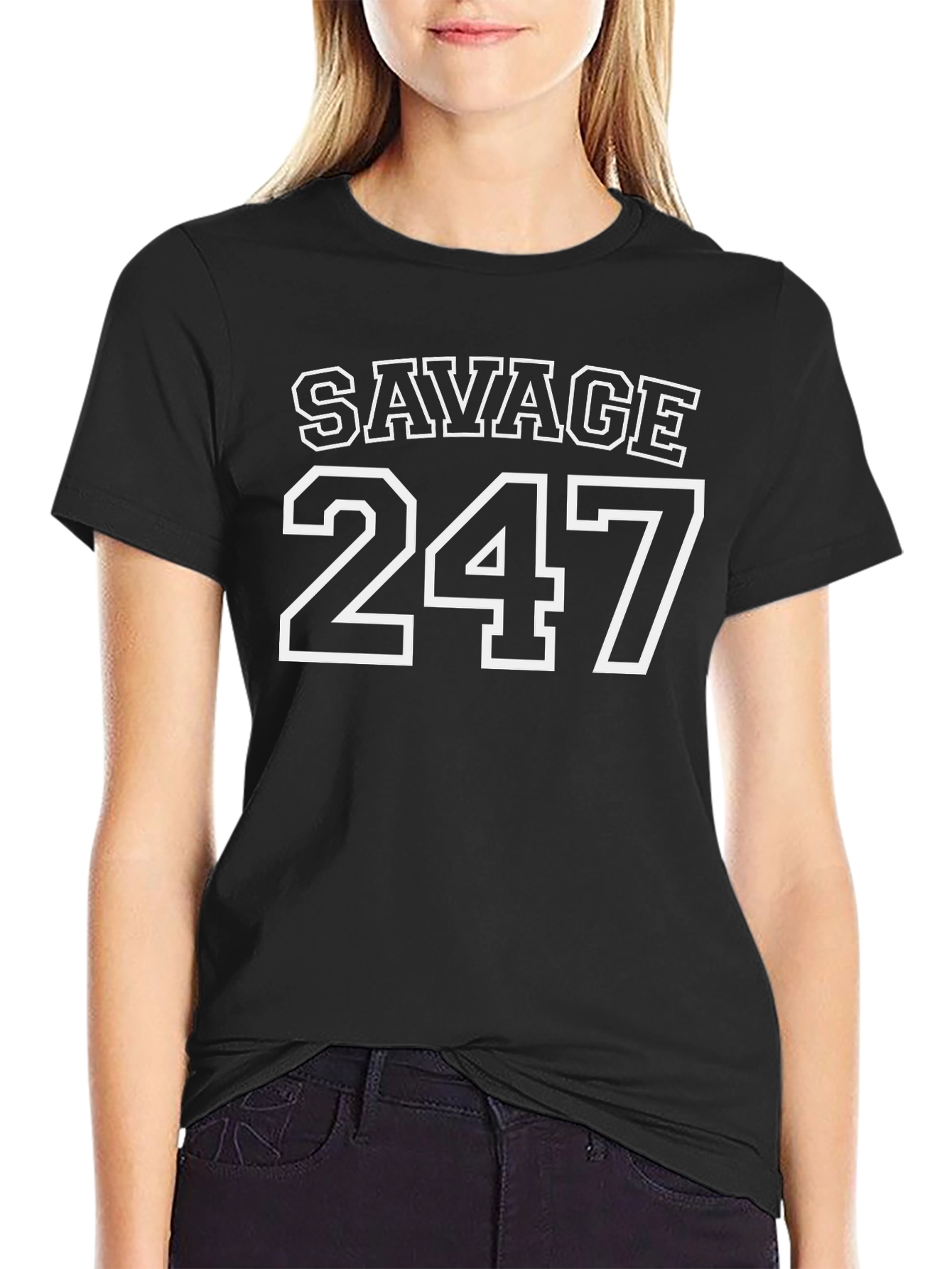 Savage 247 Black Graphic Tee