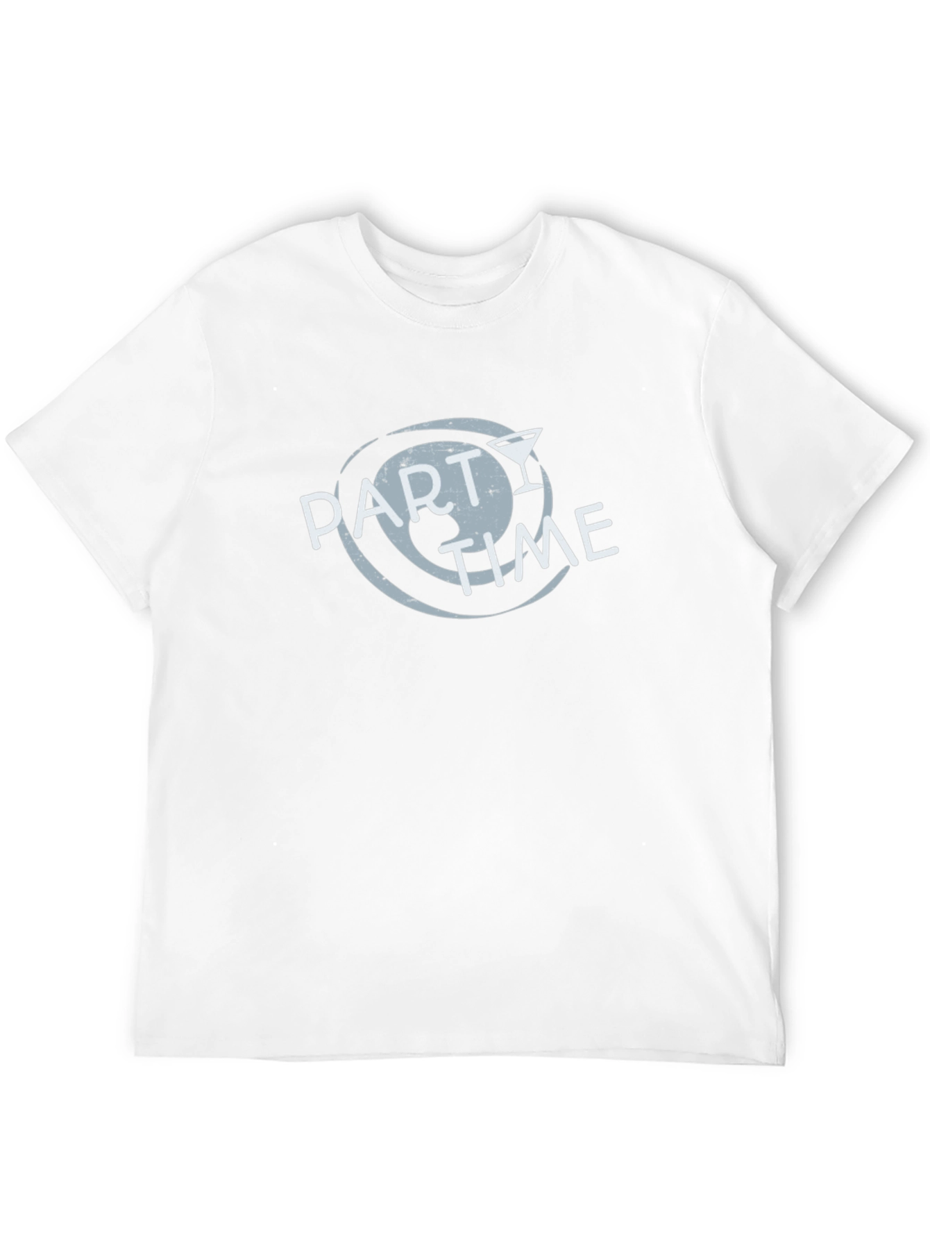 Party Time Graphic Tee - Black Crew Neck