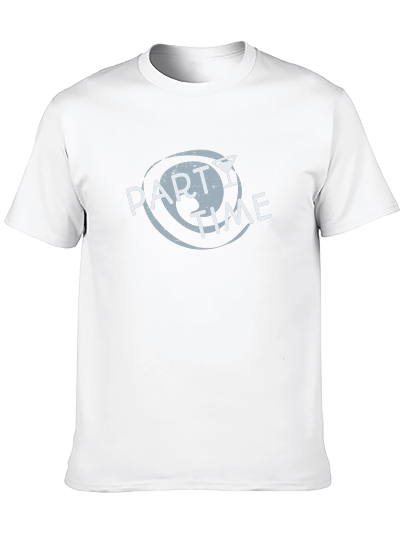 Party Time Graphic Tee - Black Crew Neck