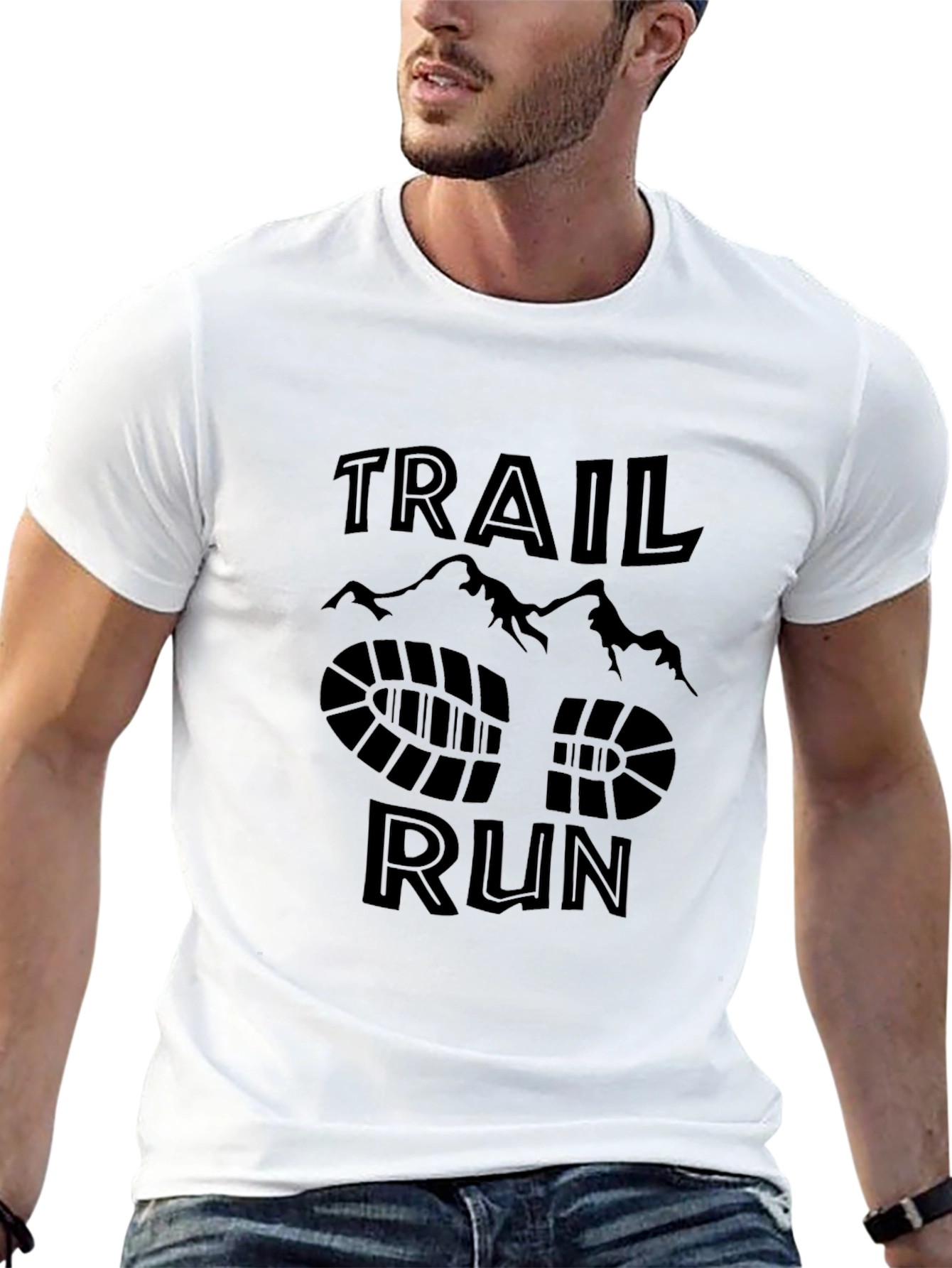 Trail Run Graphic Tee - Black