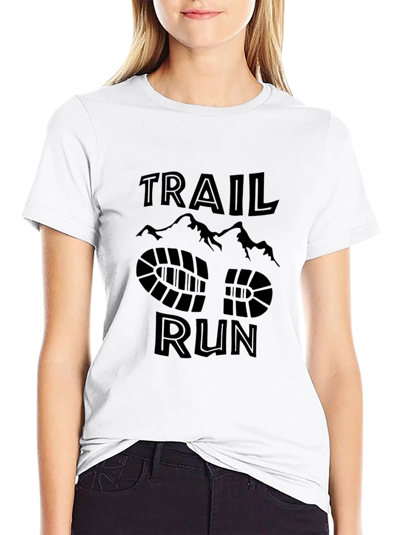 Trail Run Graphic Tee - Black