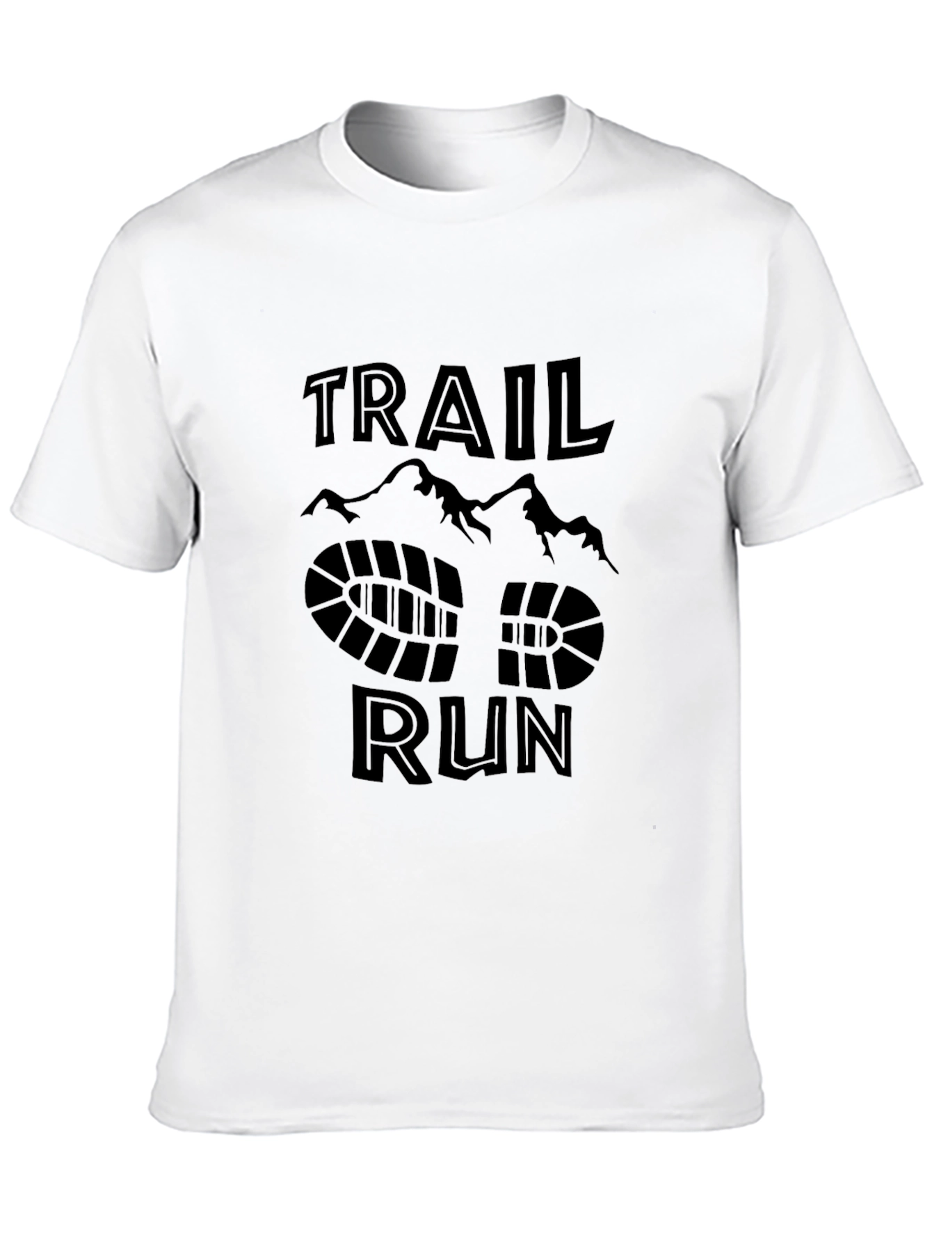 Trail Run Graphic Tee - Black