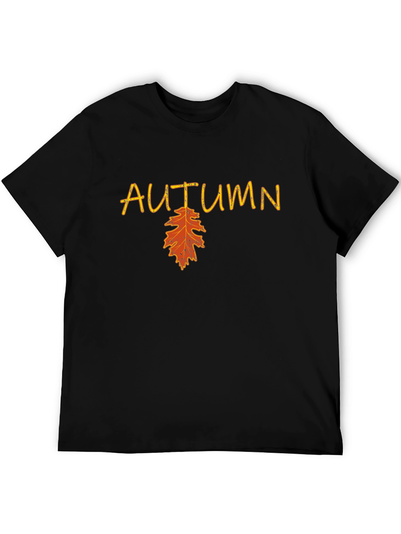 Autumn Leaf Graphic Black Tee