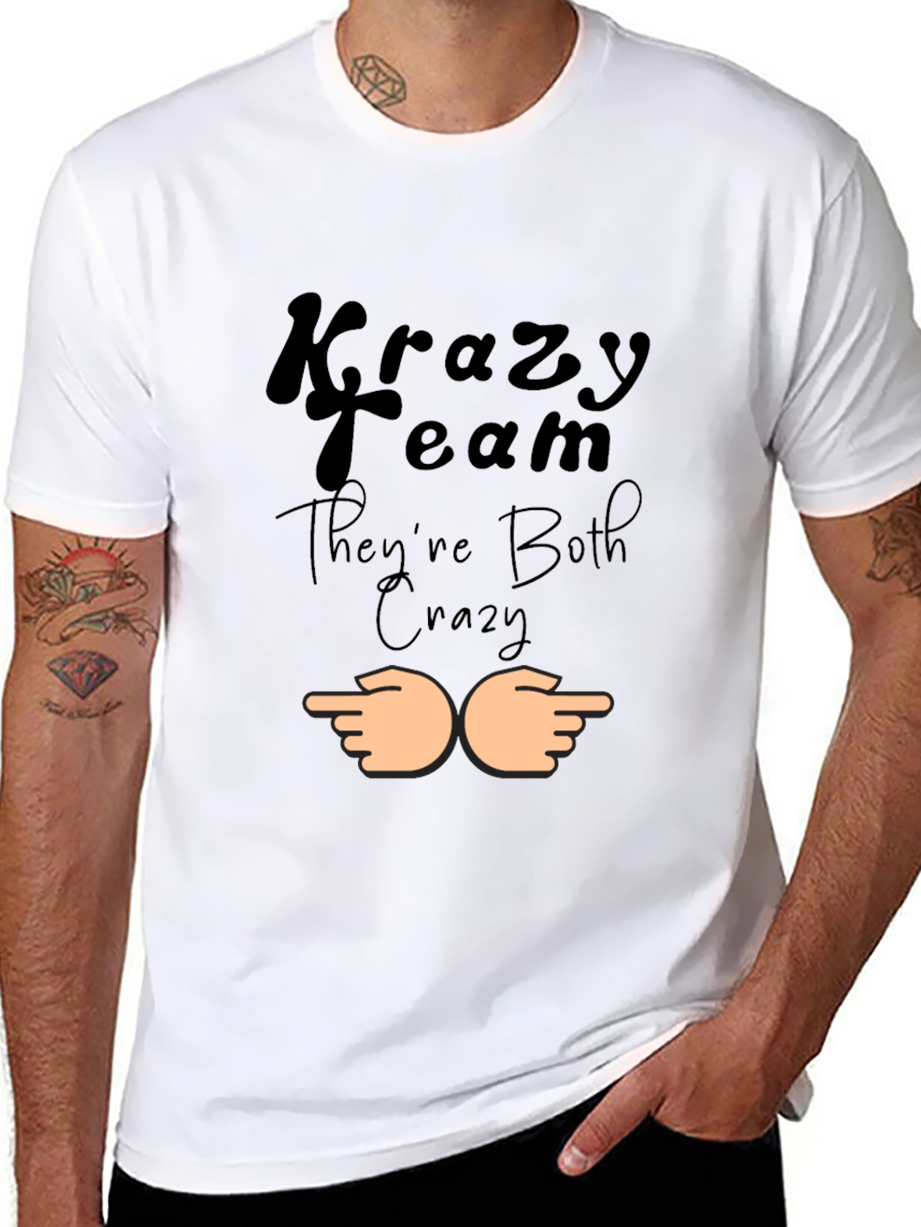 Krazy Team Graphic Tee - Theyre Both Crazy!
