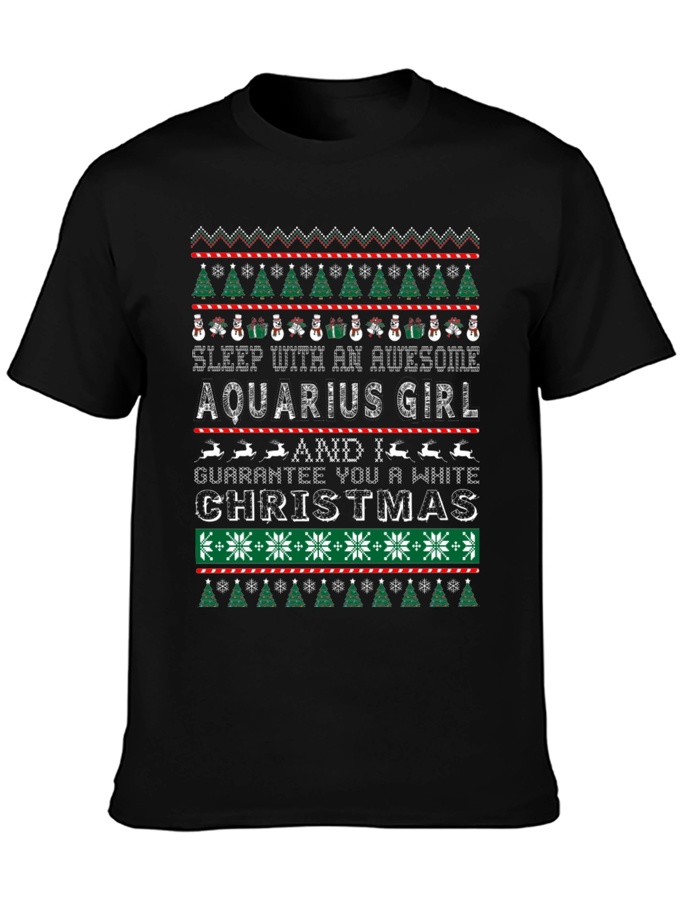 Aquarius Girl Ugly Christmas T-Shirt