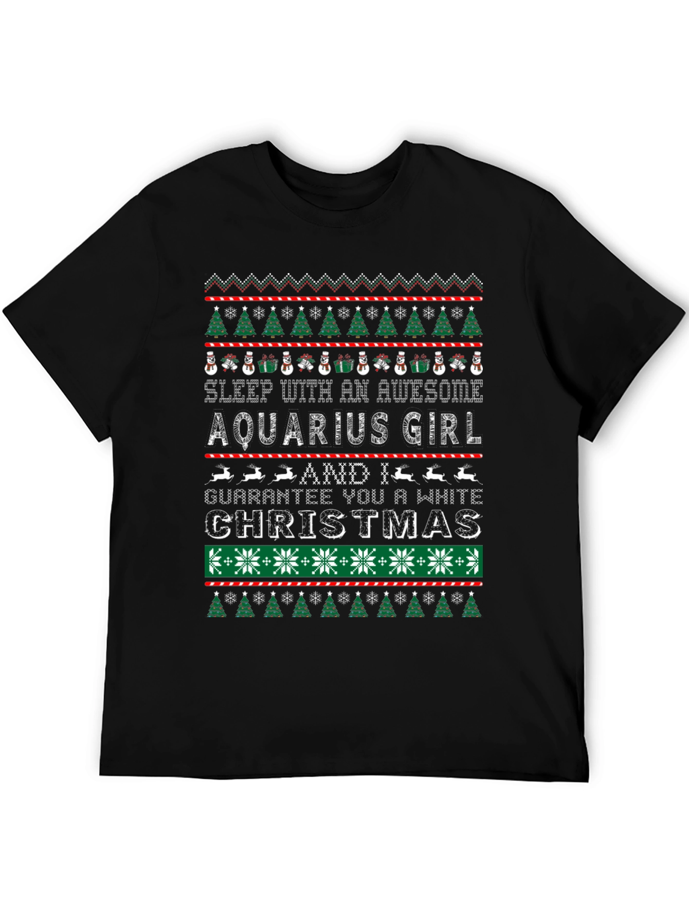 Aquarius Girl Ugly Christmas T-Shirt