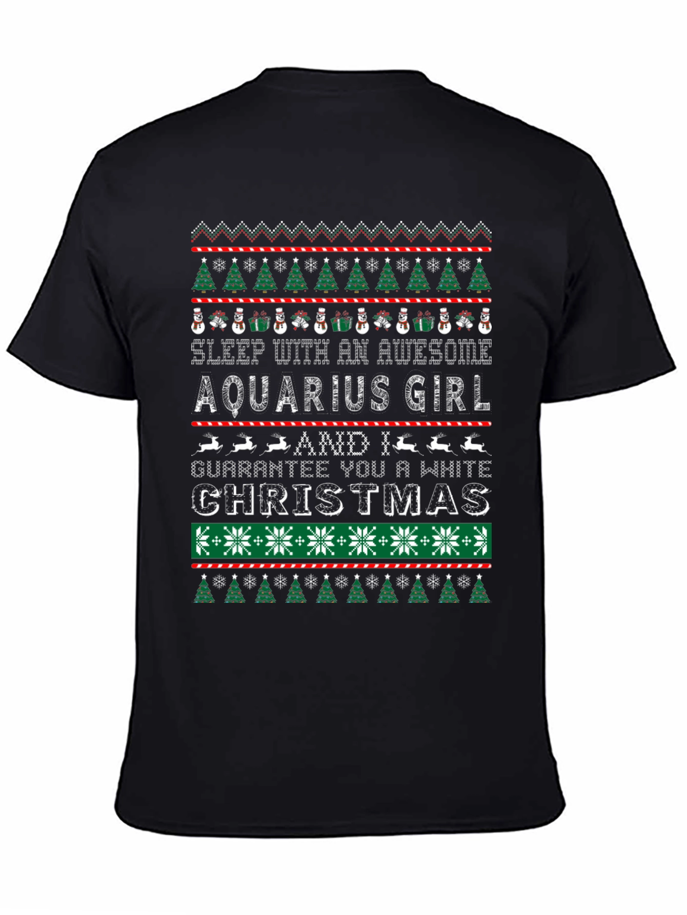 Aquarius Girl Ugly Christmas T-Shirt
