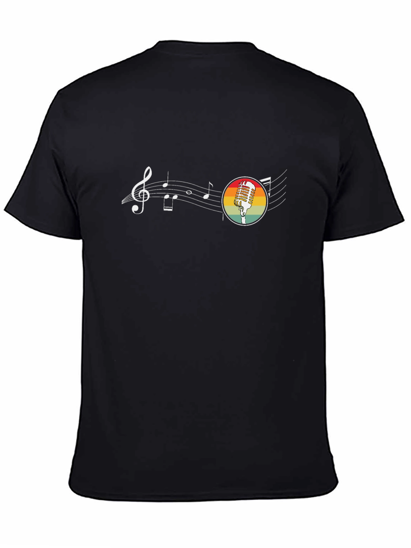 Retro Microphone Music T-Shirt