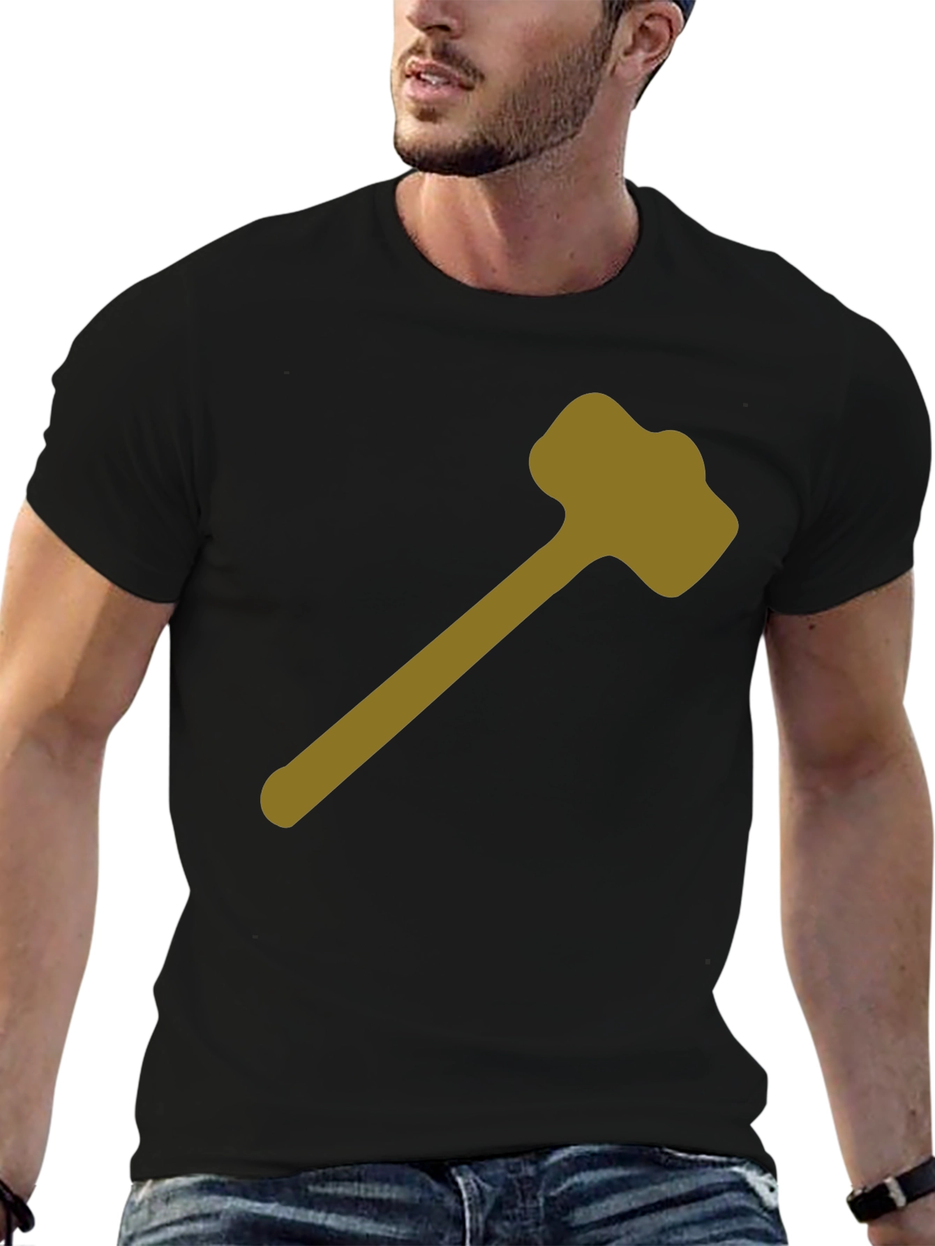 Hammer Time Black T-Shirt - Novelty Design