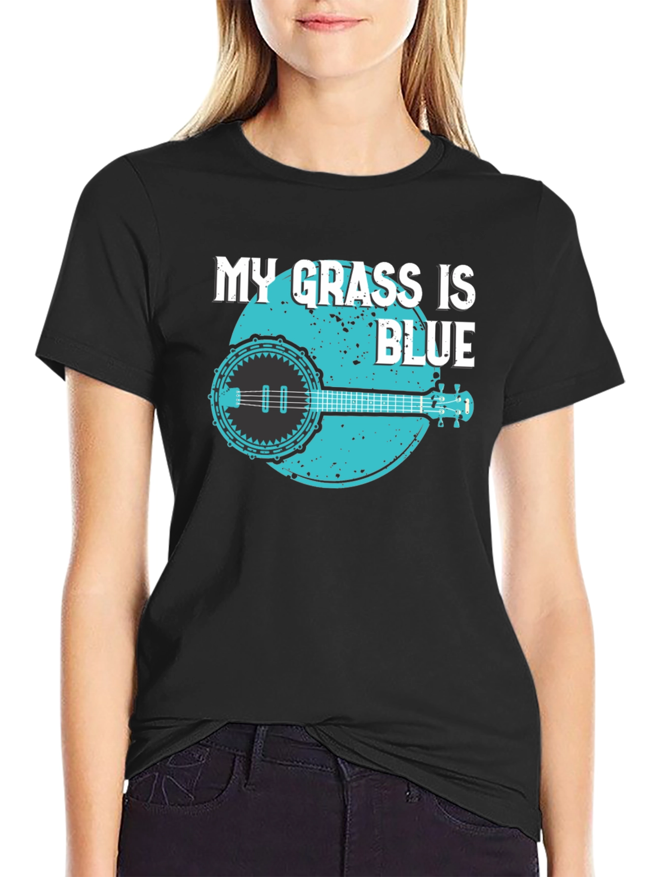 My Grass is Blue Banjo Tee