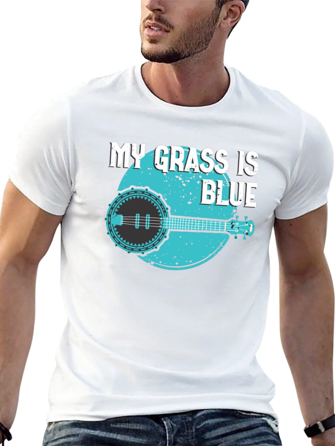My Grass is Blue Banjo Tee