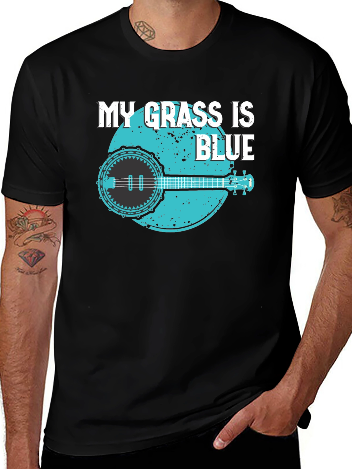 My Grass is Blue Banjo Tee