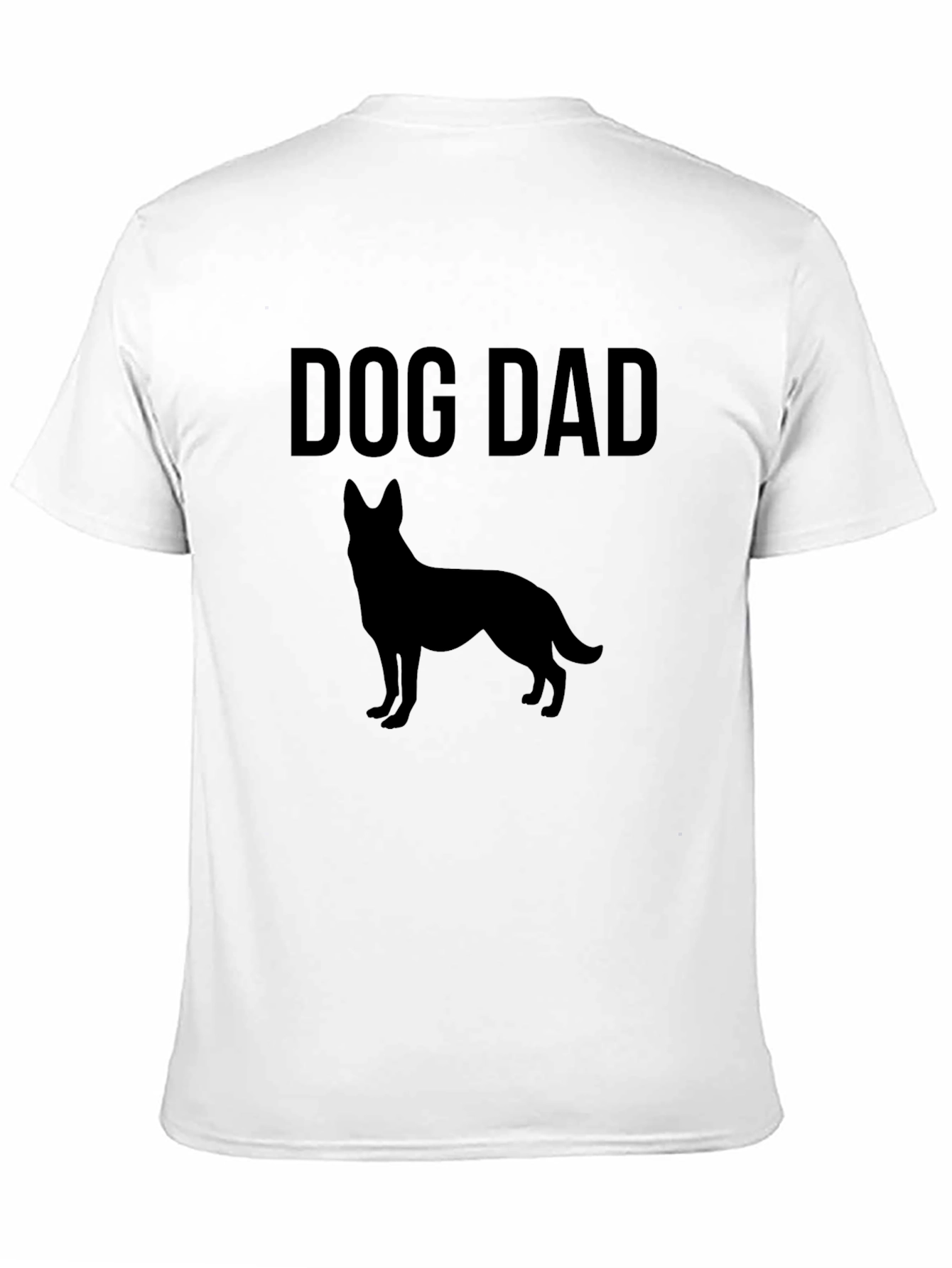 Dog Dad T-Shirt - German Shepherd Silhouette Design