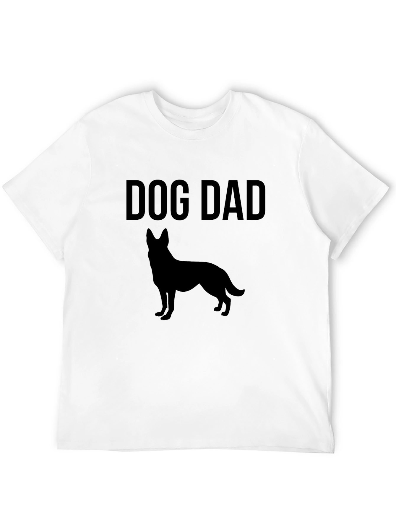 Dog Dad T-Shirt - German Shepherd Silhouette Design