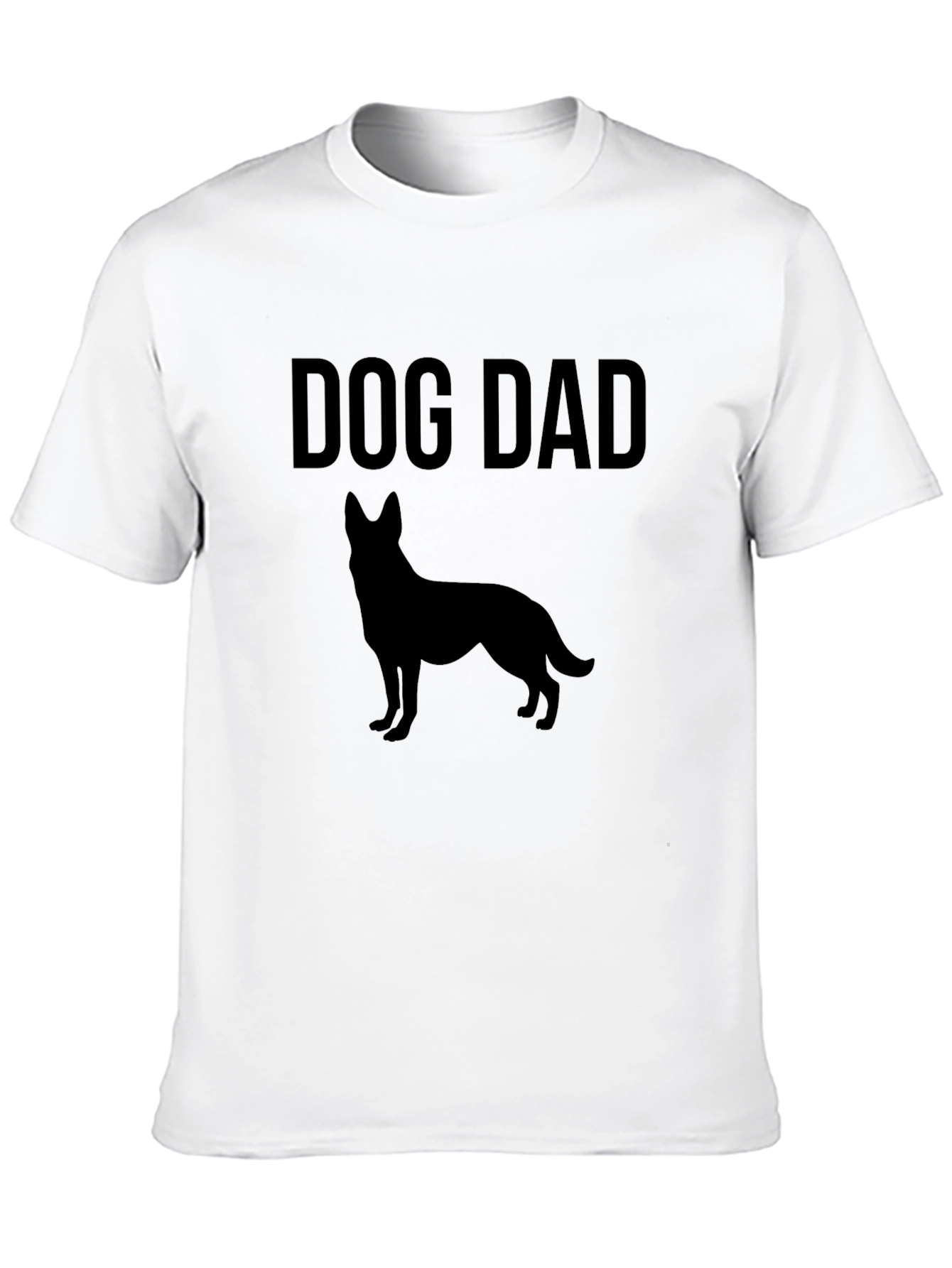 Dog Dad T-Shirt - German Shepherd Silhouette Design