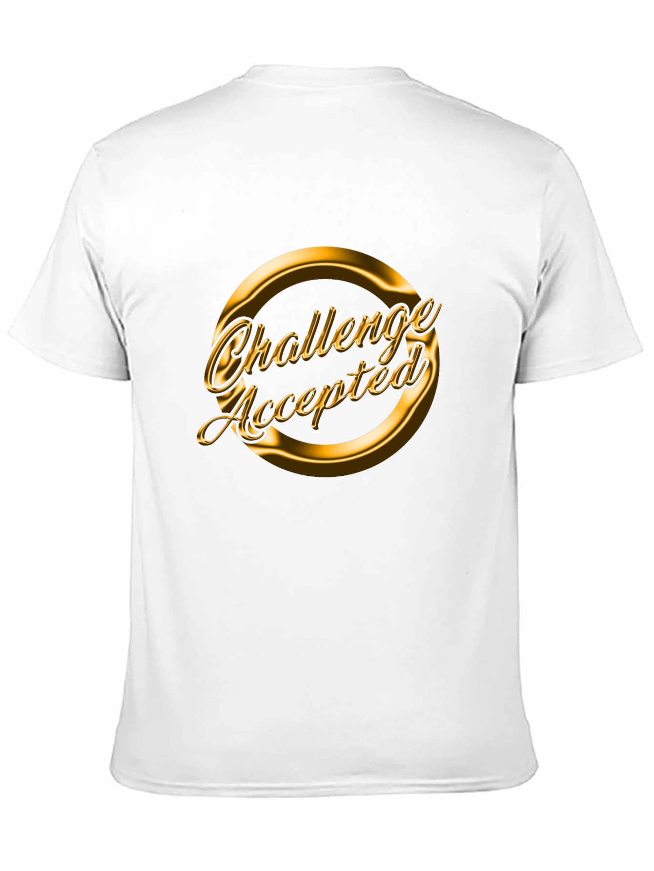 Challenge Accepted Black Graphic Tee