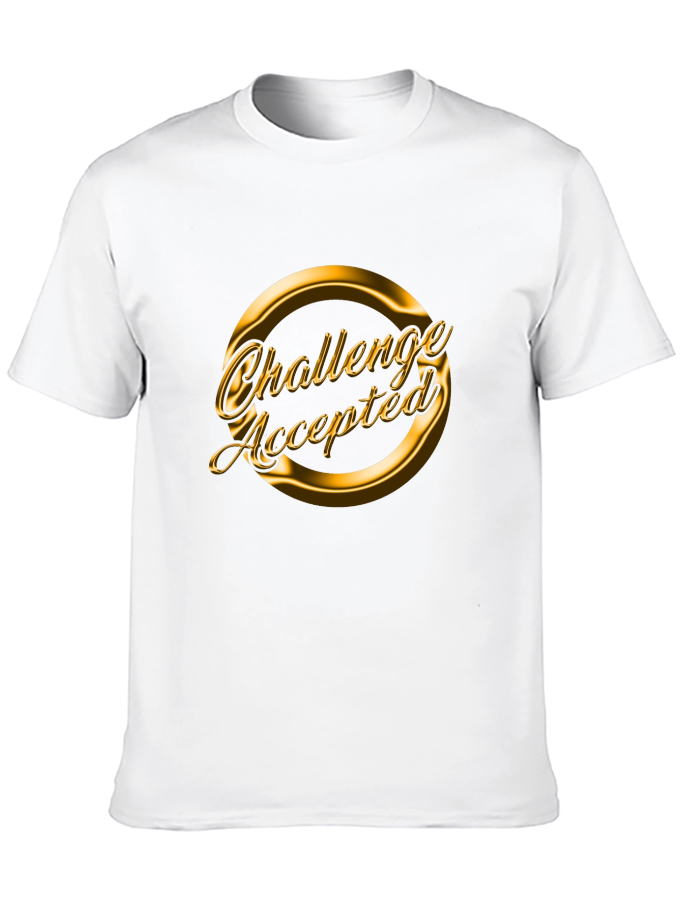 Challenge Accepted Black Graphic Tee