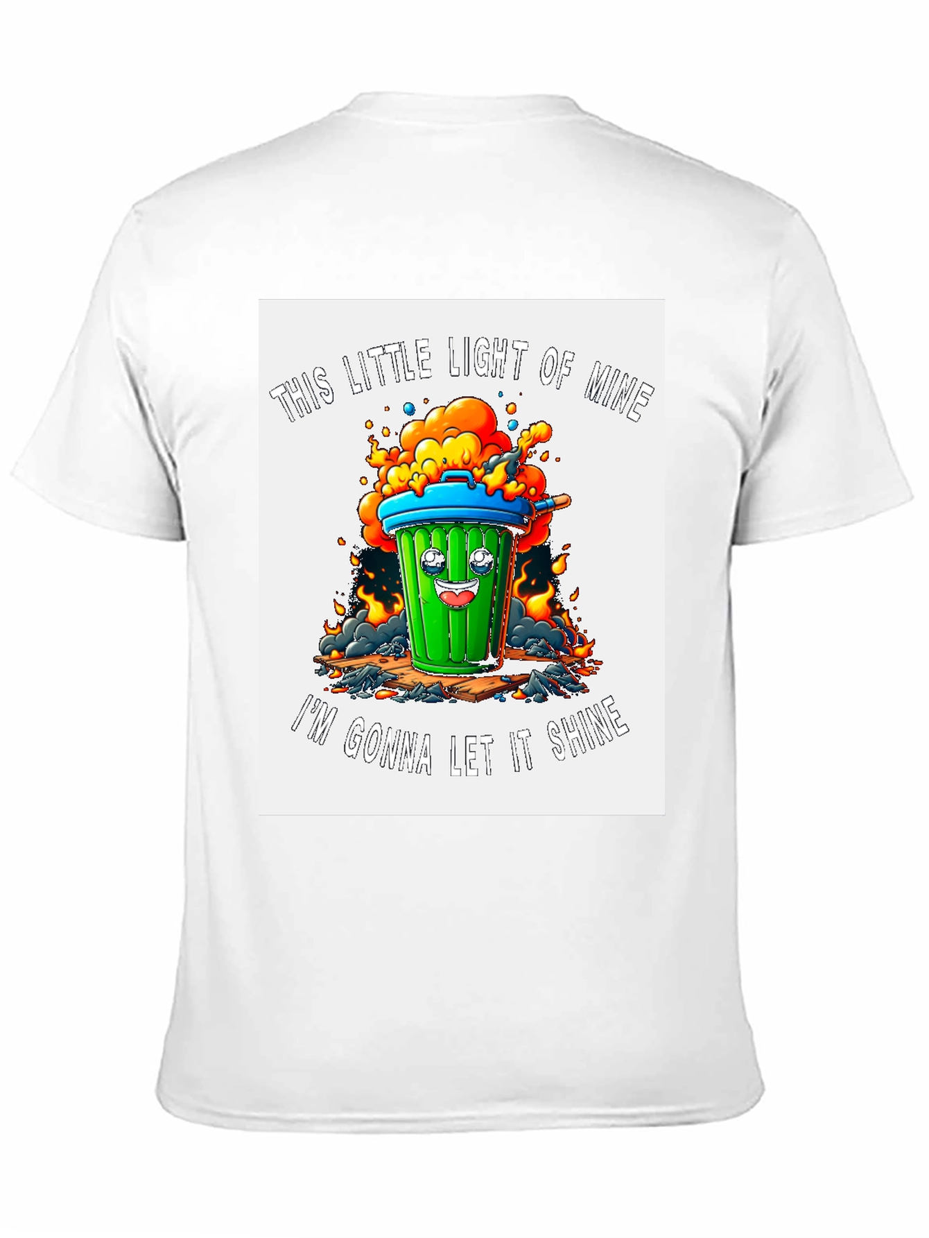 Trash Can Let It Shine Graphic Tee