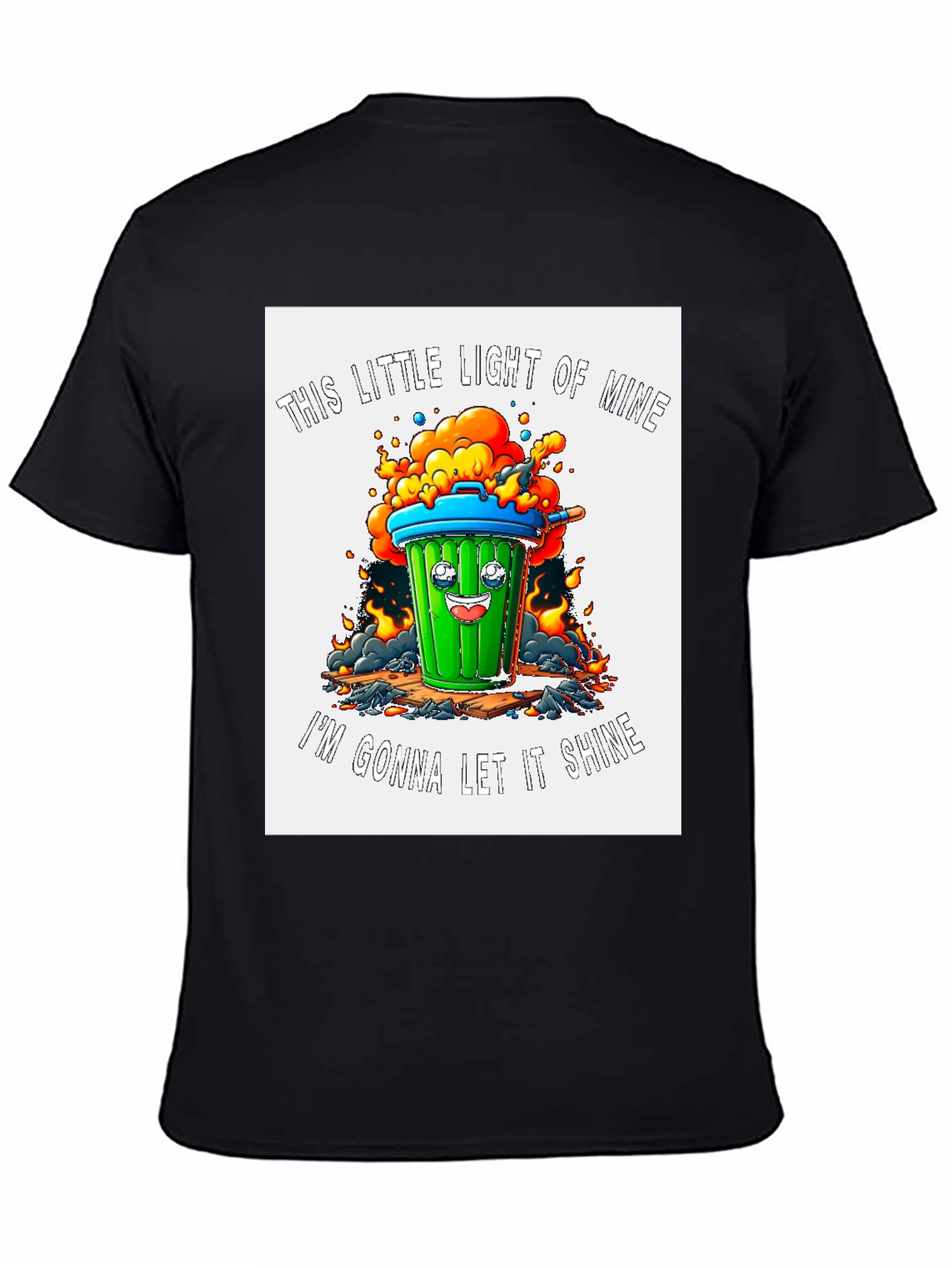 Trash Can Let It Shine Graphic Tee