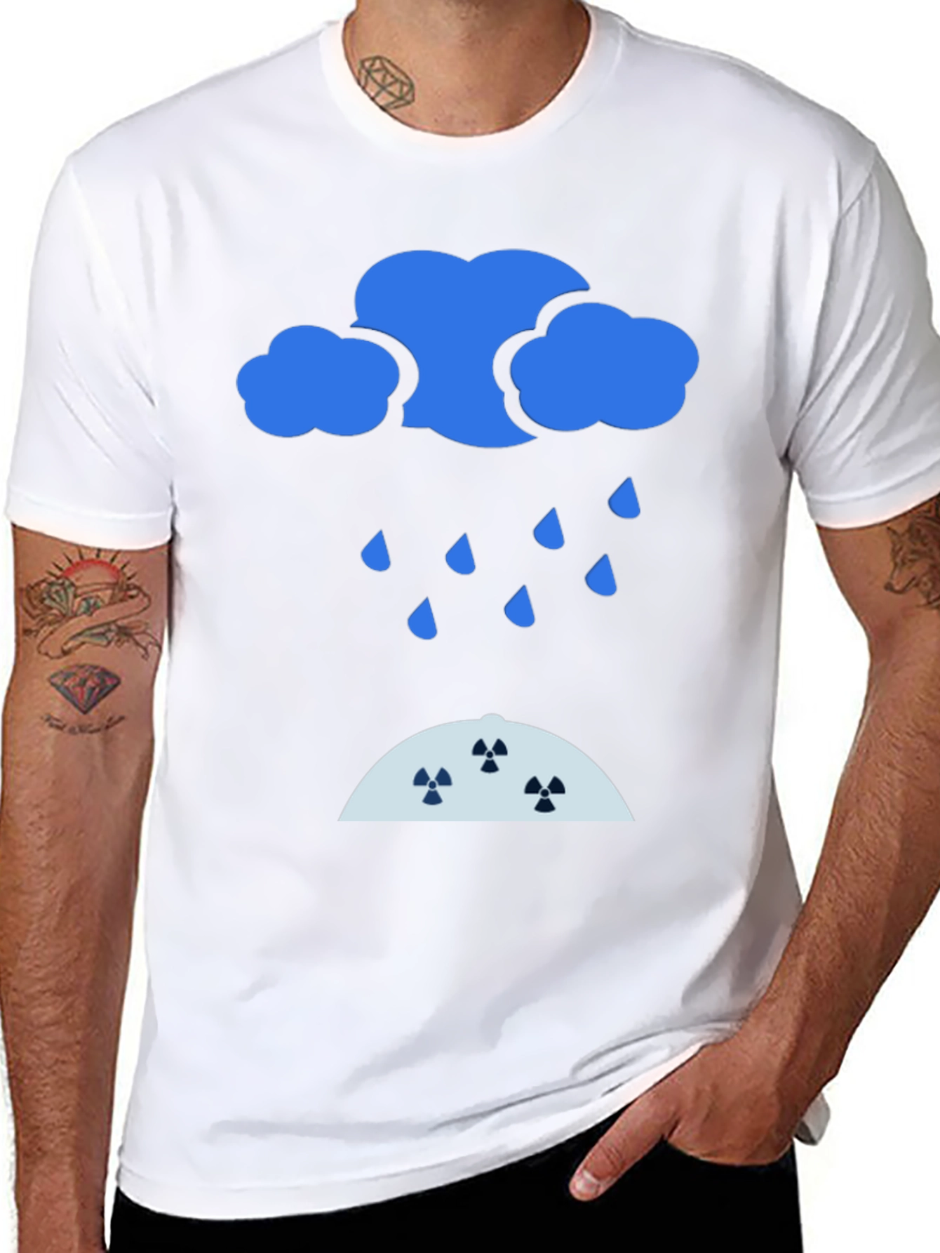 Radioactive Rain Black T-Shirt