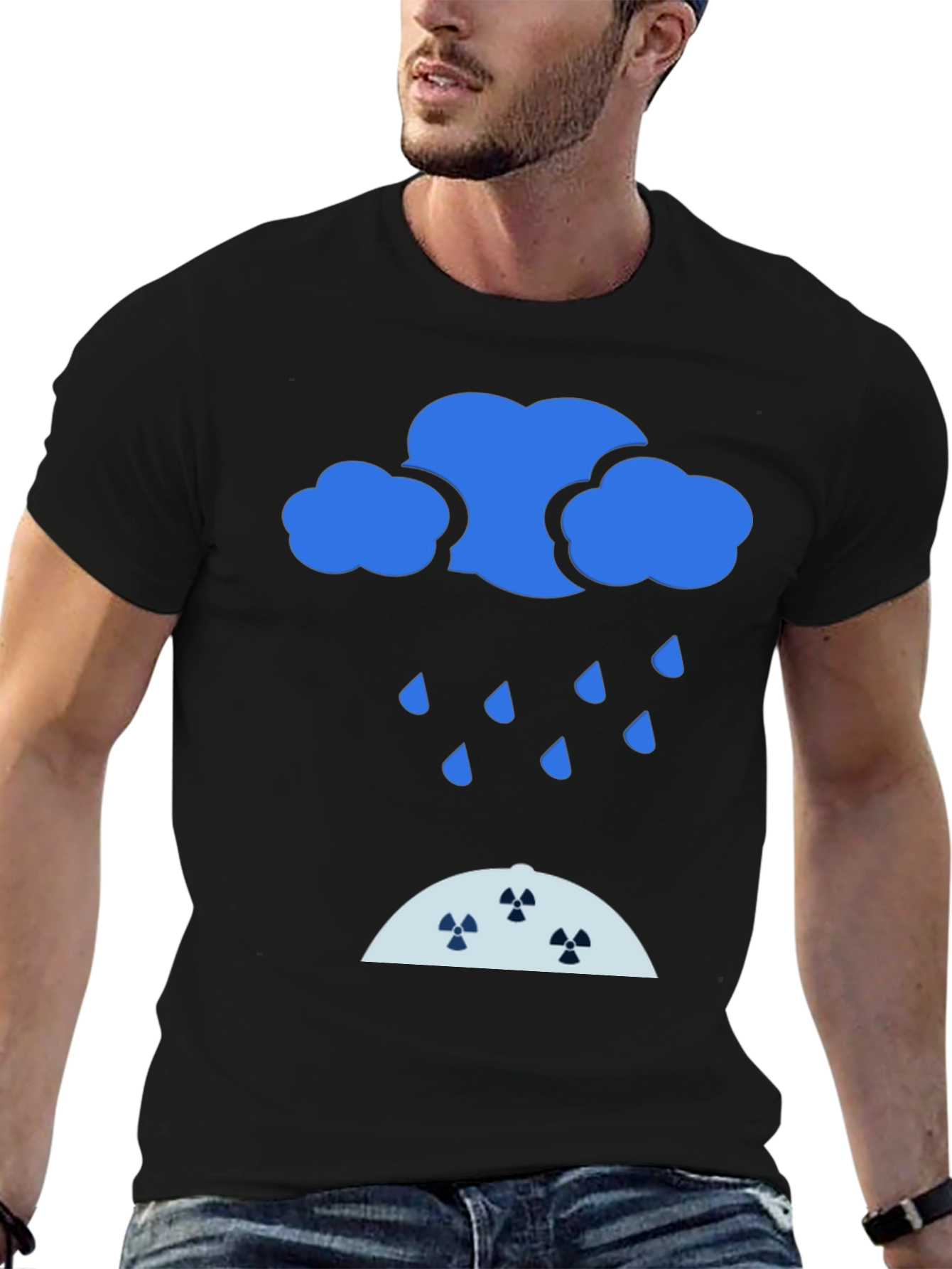 Radioactive Rain Black T-Shirt