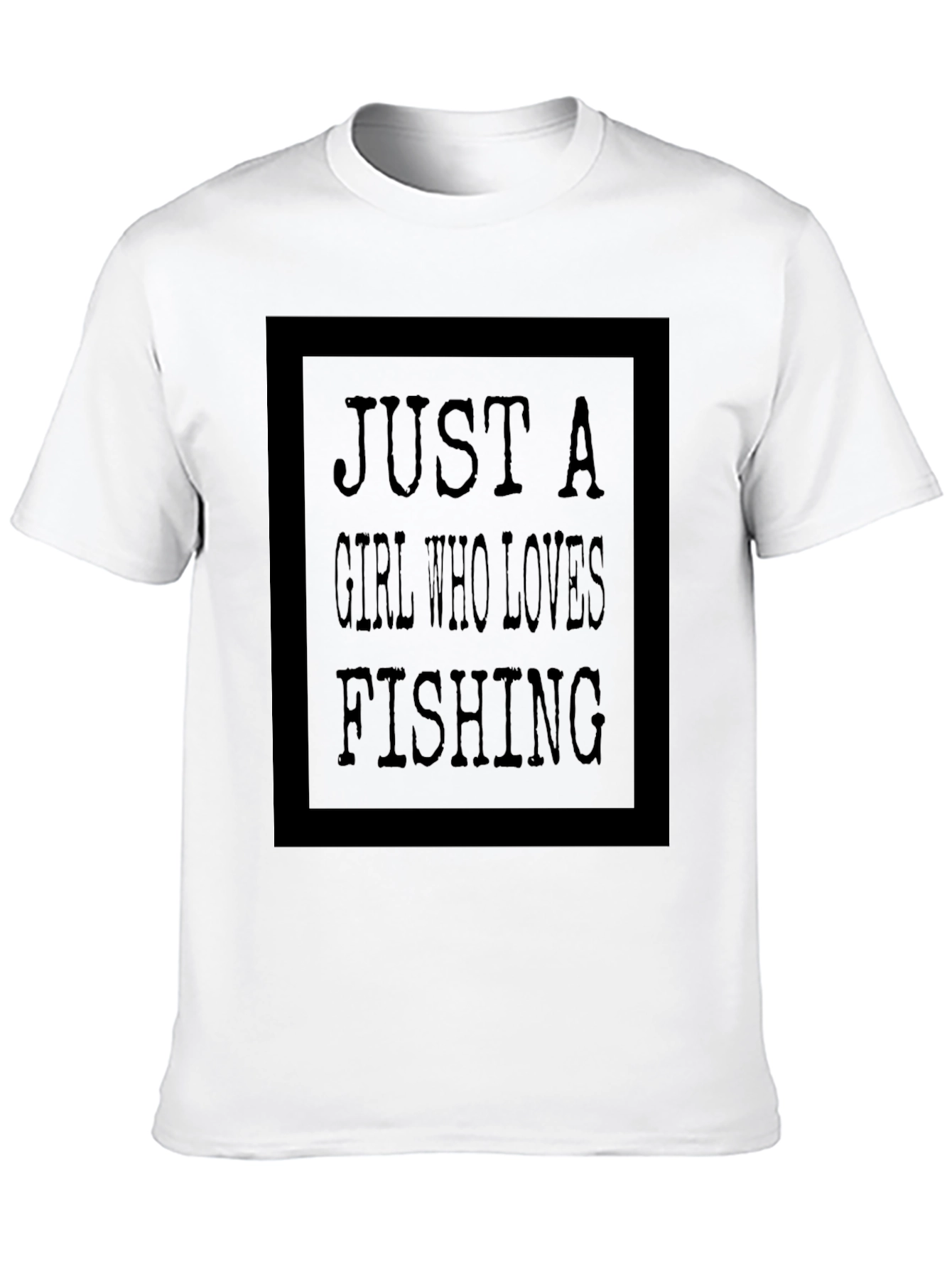 Just A Girl Who Loves Fishing Graphic Tee