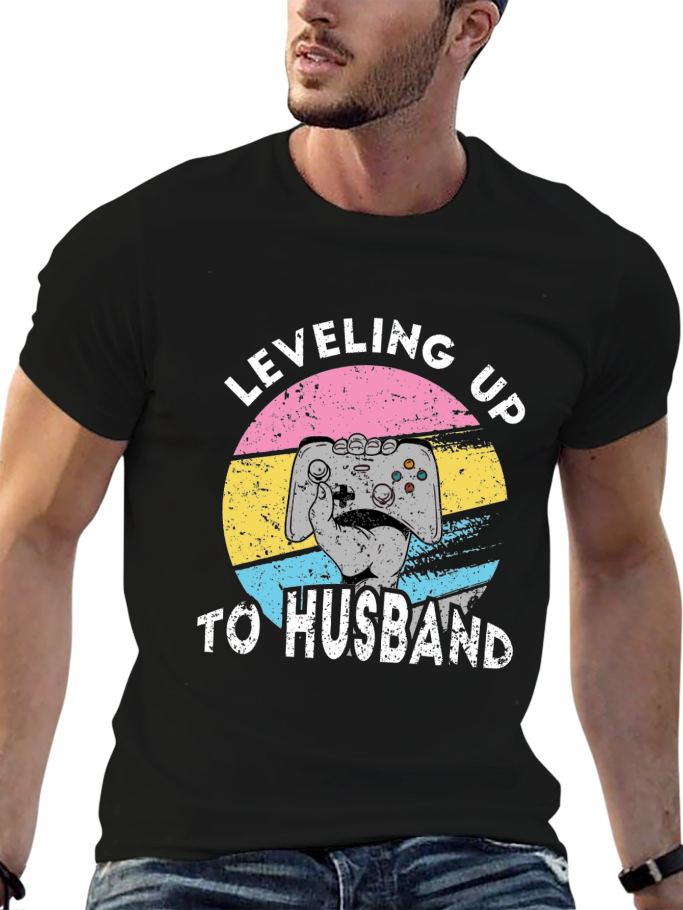Leveling Up to Husband Gamer T-Shirt