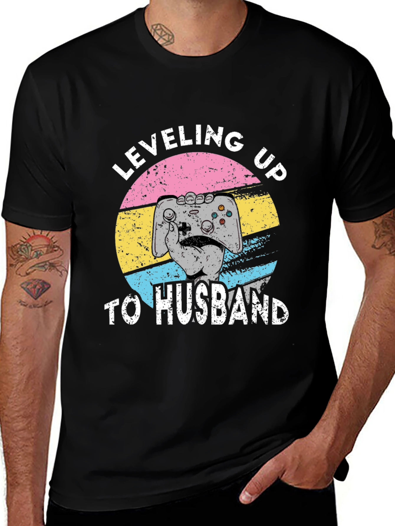 Leveling Up to Husband Gamer T-Shirt