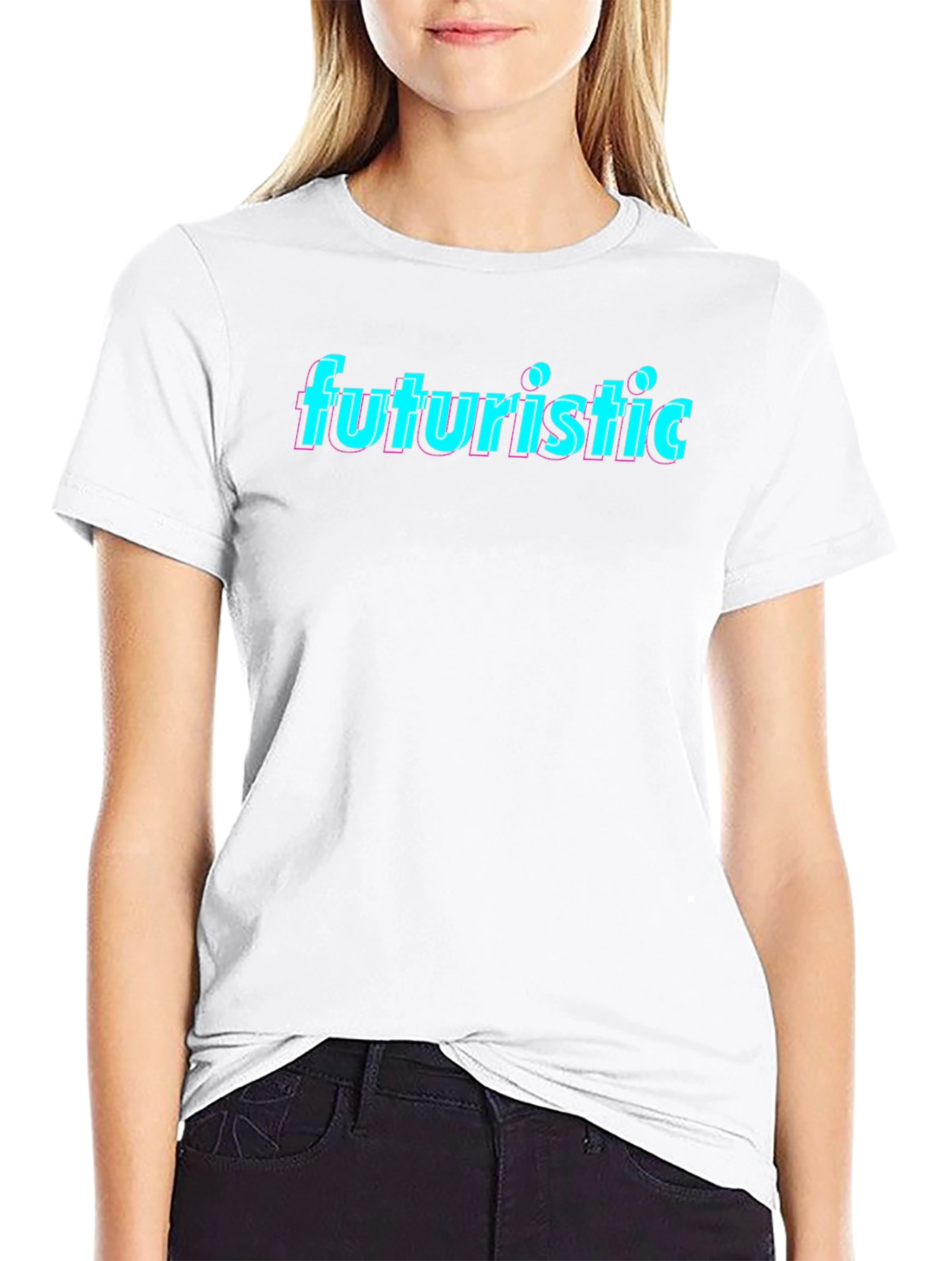 Futuristic Graphic Tee - Retro 80s Style