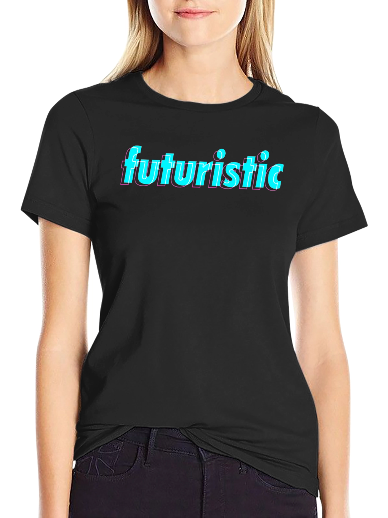 Futuristic Graphic Tee - Retro 80s Style