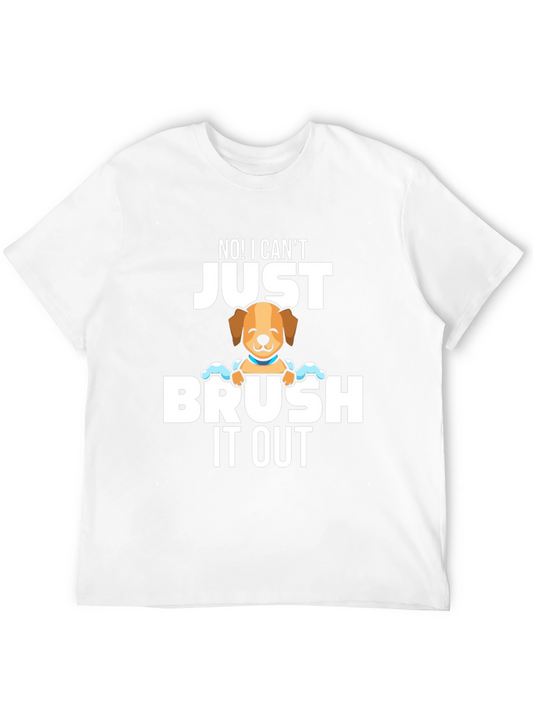 Funny Dog Groomer T-Shirt - Brush It Out