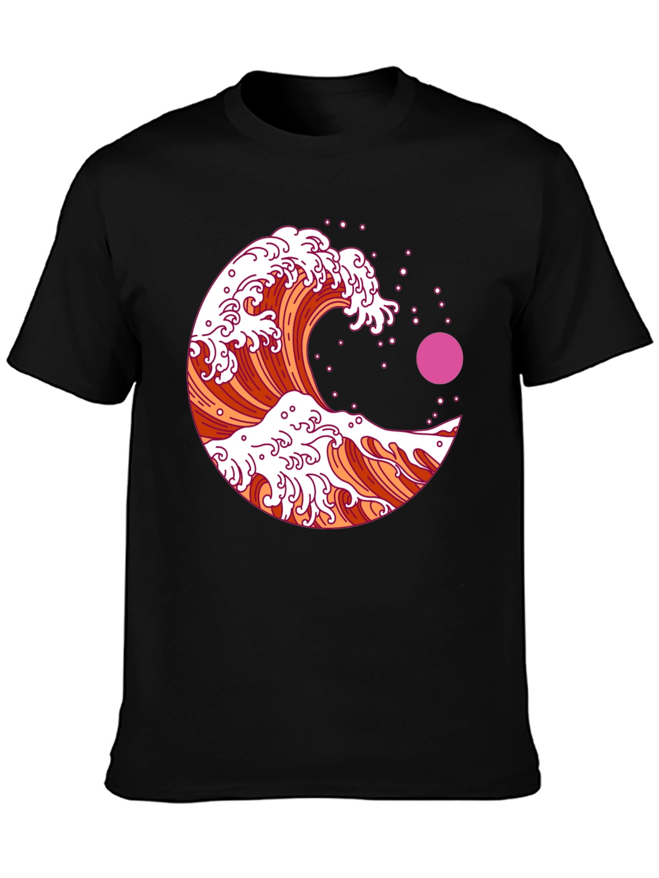 Great Wave Graphic Tee - Black