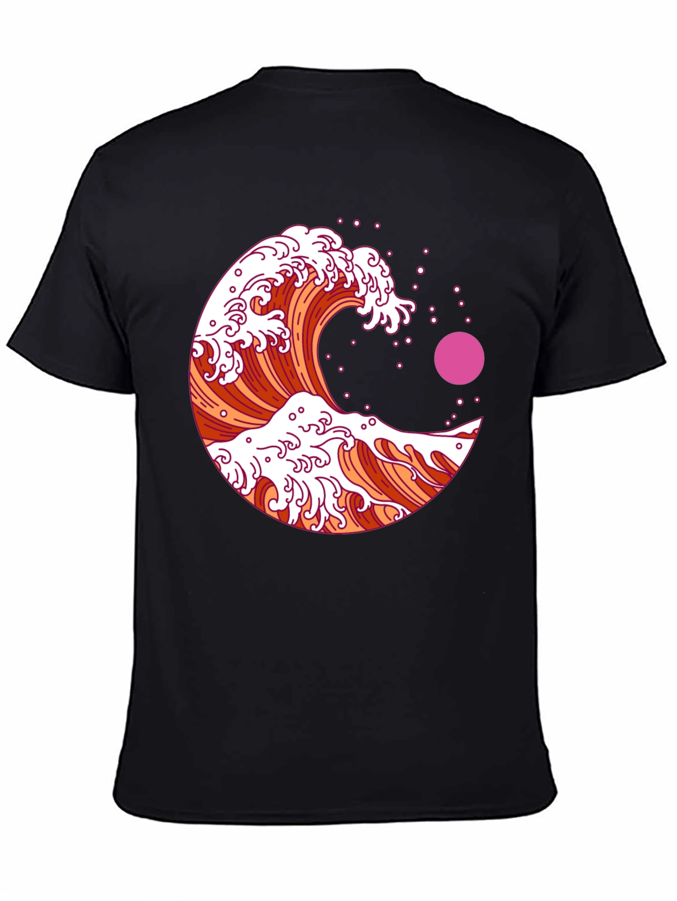 Great Wave Graphic Tee - Black
